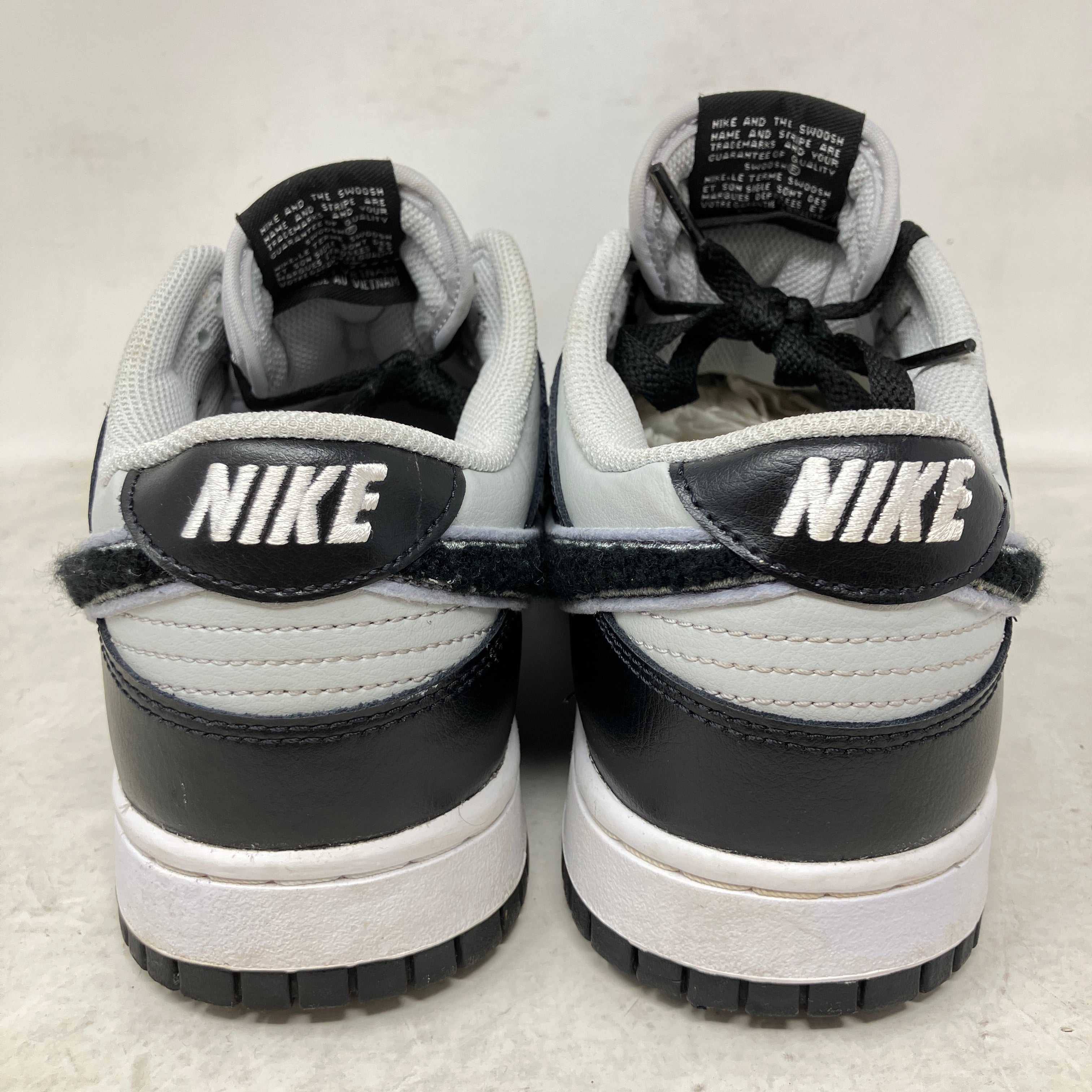 Nike Dunk Low Chenille Swoosh Black Grey