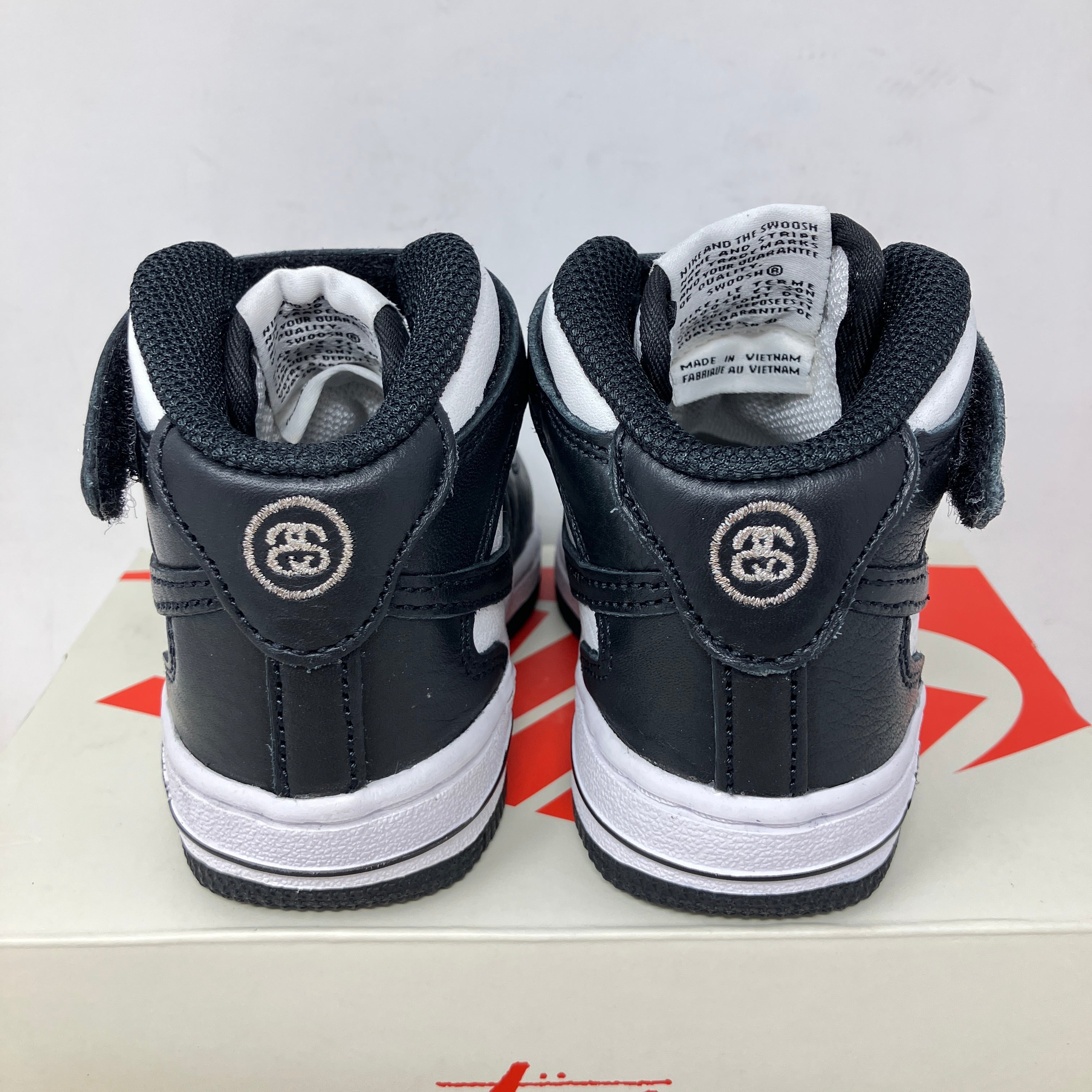 Nike Air Force 1 Mid Stussy Light Bone Black (TD)