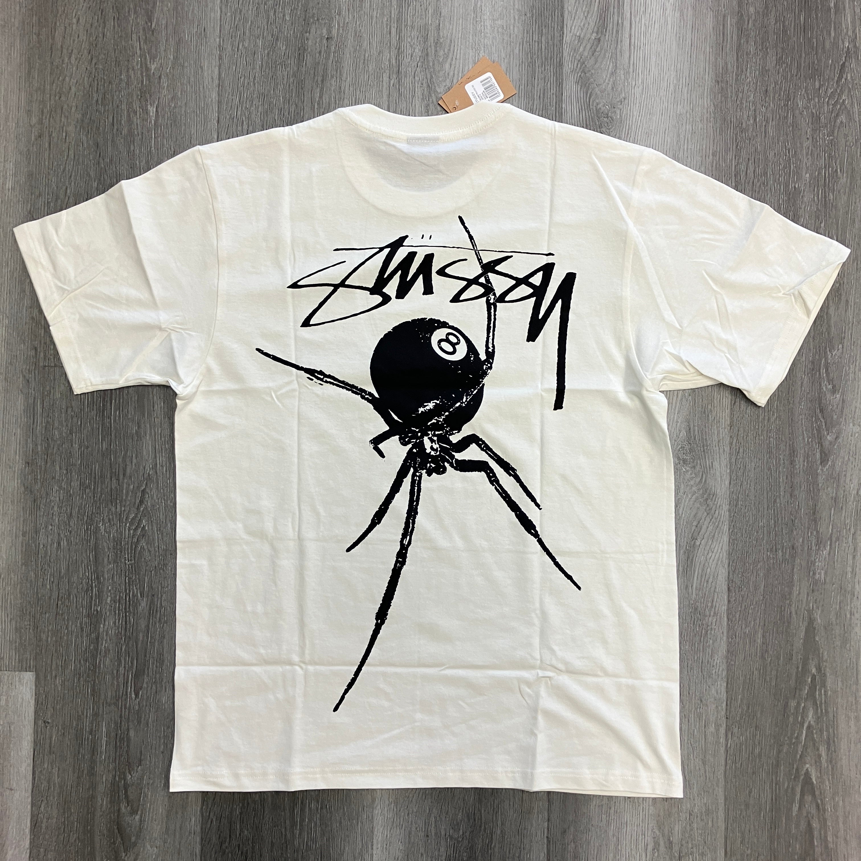 Stussy Arachnid Pigment Dyed Tee Natural – Hidden Realm