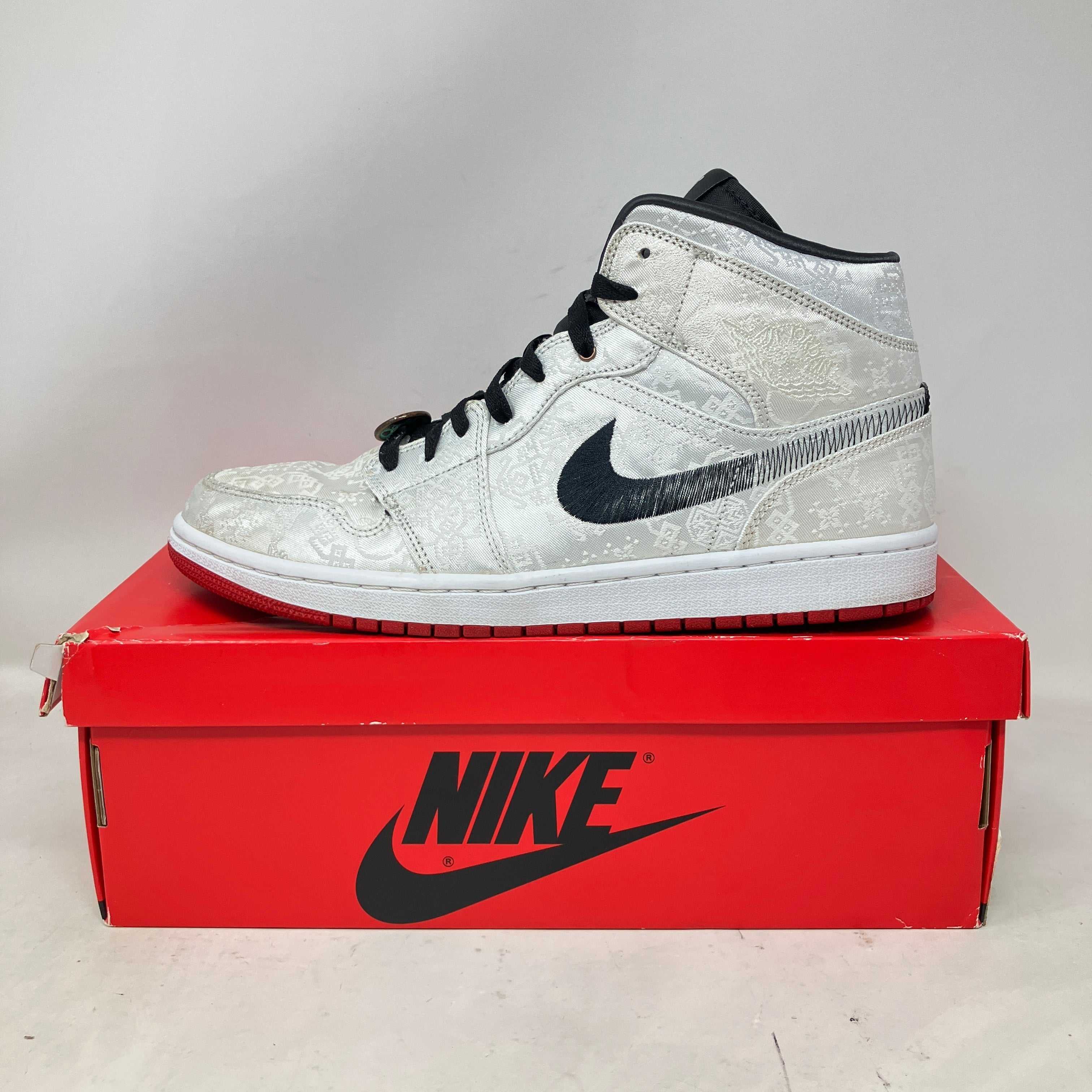 未使用 NIKE CLOT AIR JORDAN 1 SE FEARLESS NEW Jordan 1 Mid SE Fearless Edison Chen CLOT 9.5 (CU2804