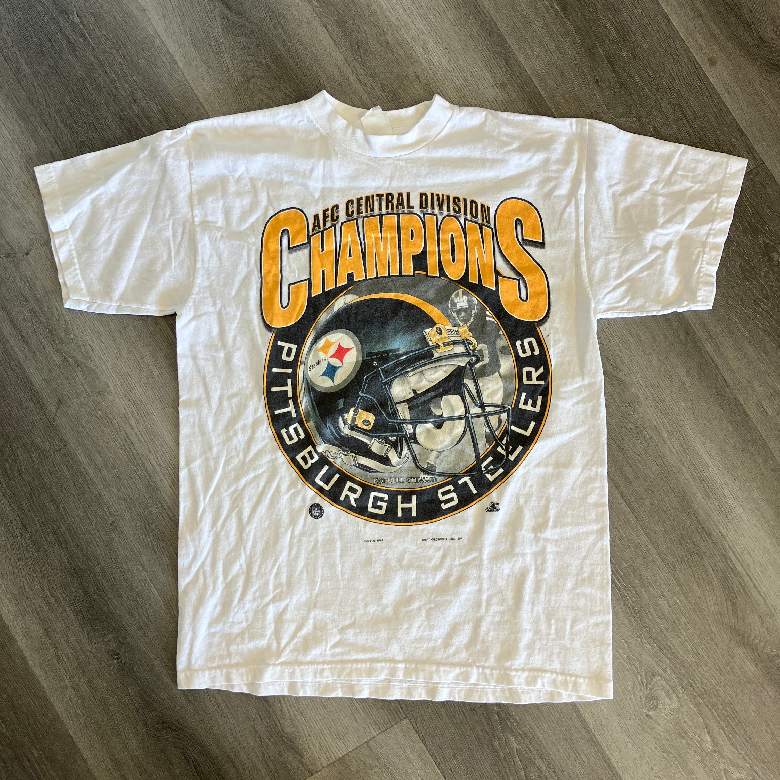 Vintage 1997 Pittsburgh Steelers Division Champions T Shirt
