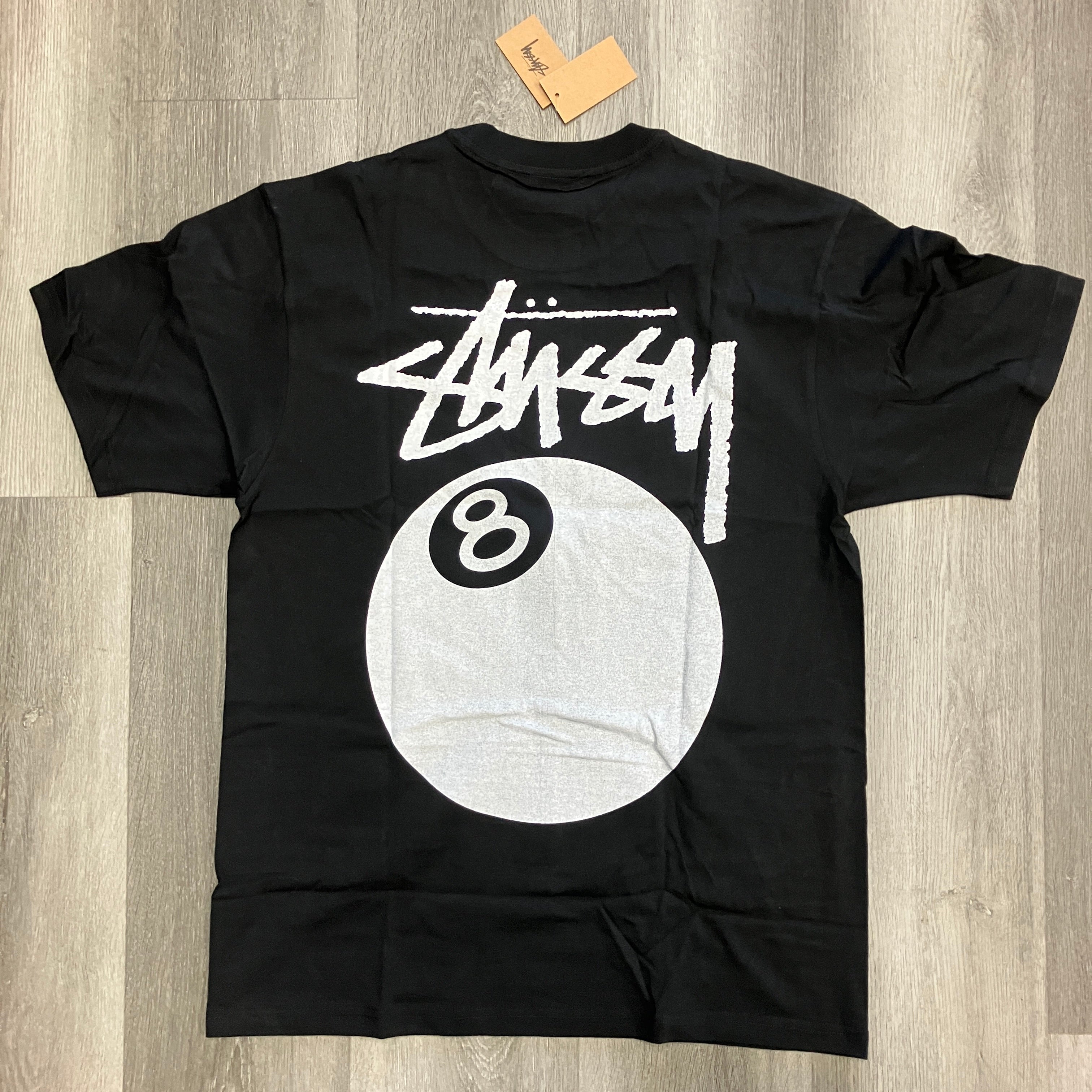 Stussy 8 Ball Pigment Dyed Tee Black – Hidden Realm