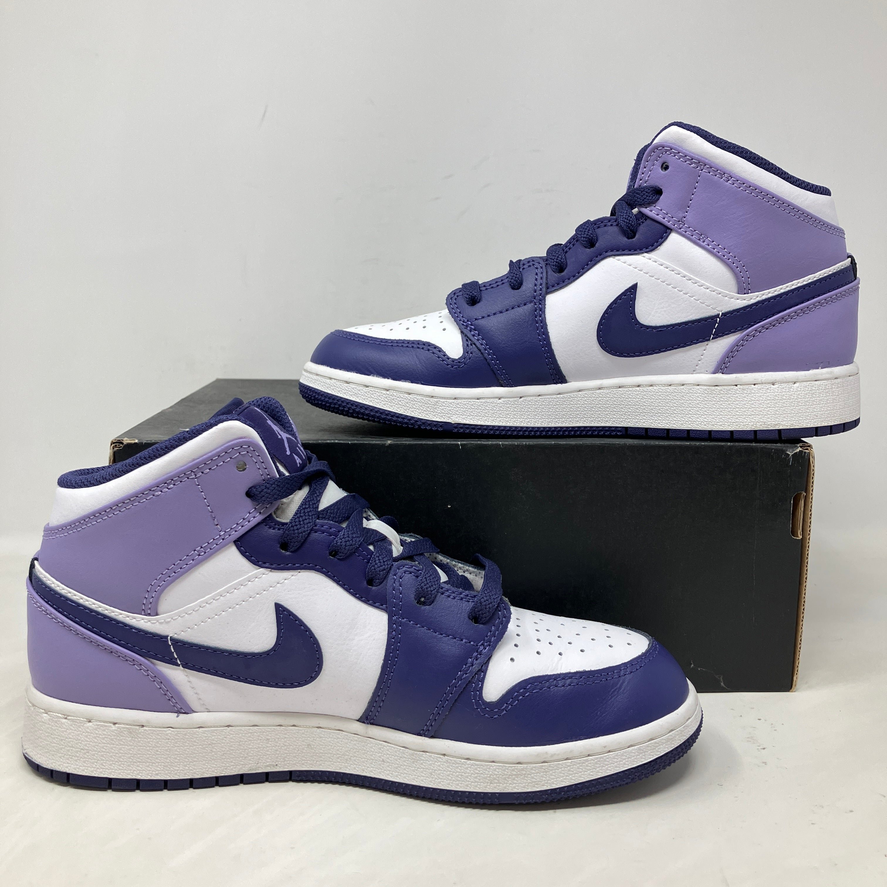 Jordan 1 Mid White Sky J Purple (GS)