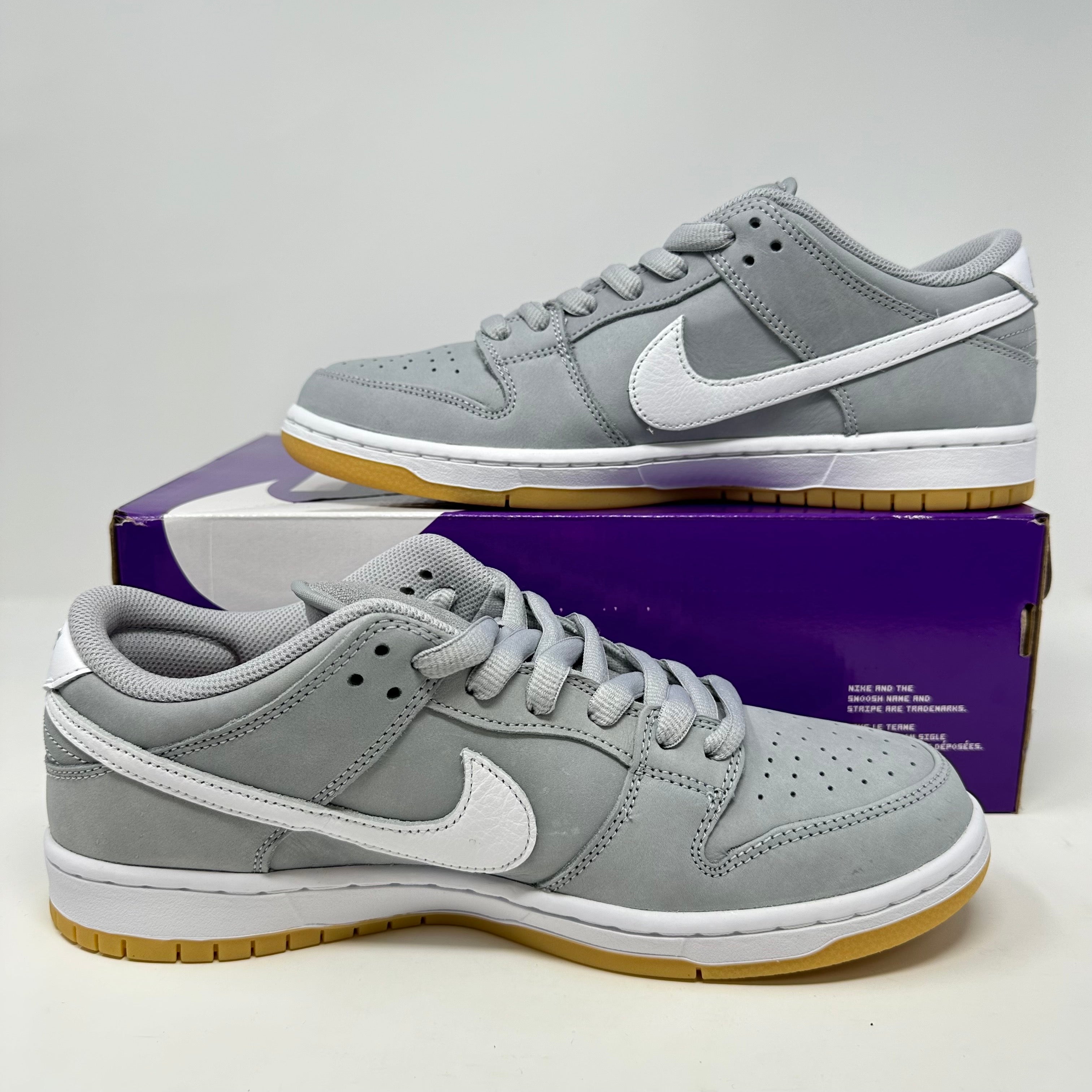 Nike SB Dunk Low Pro ISO Orange Label Wolf Grey Gum