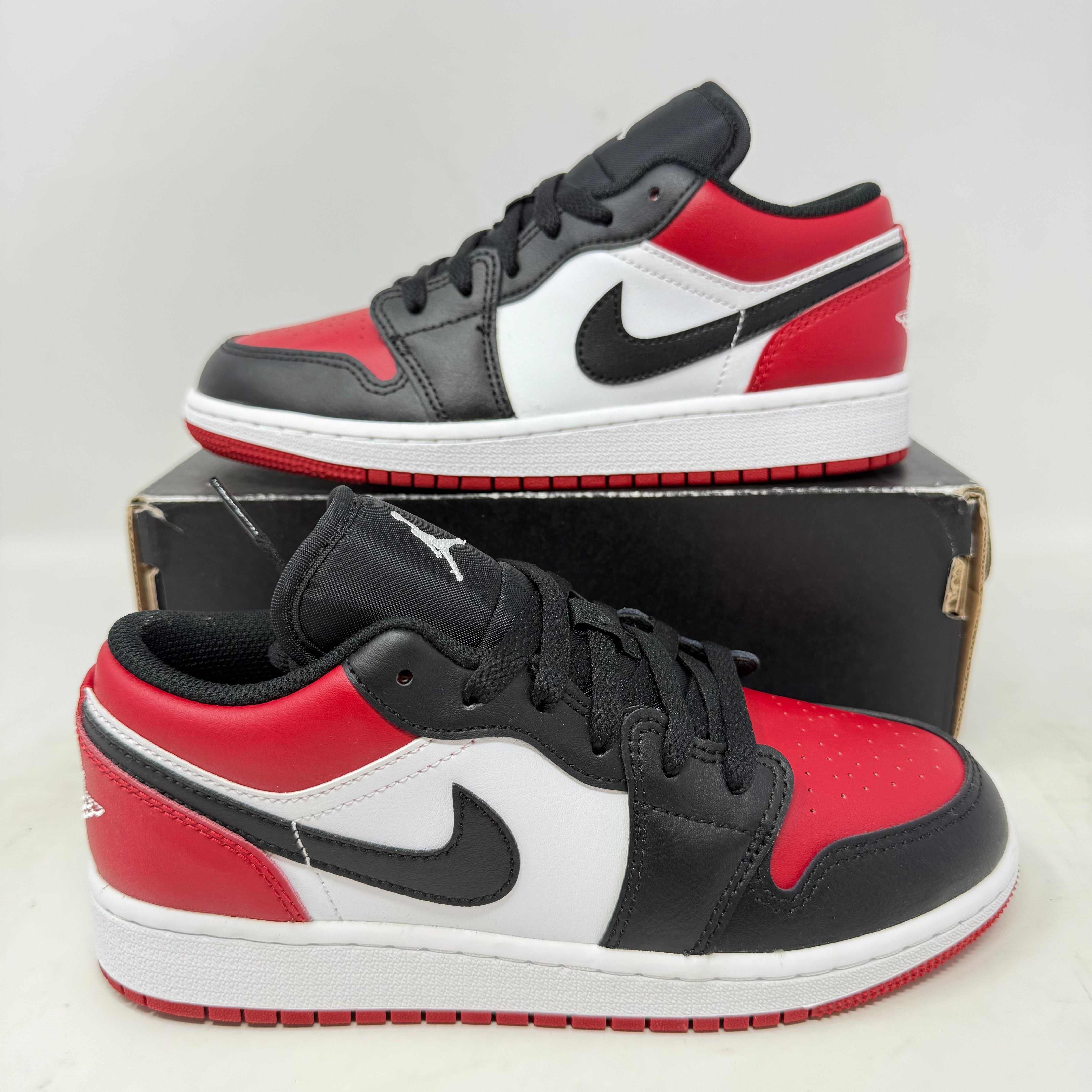 Jordan 1 Low Bred Toe (GS)