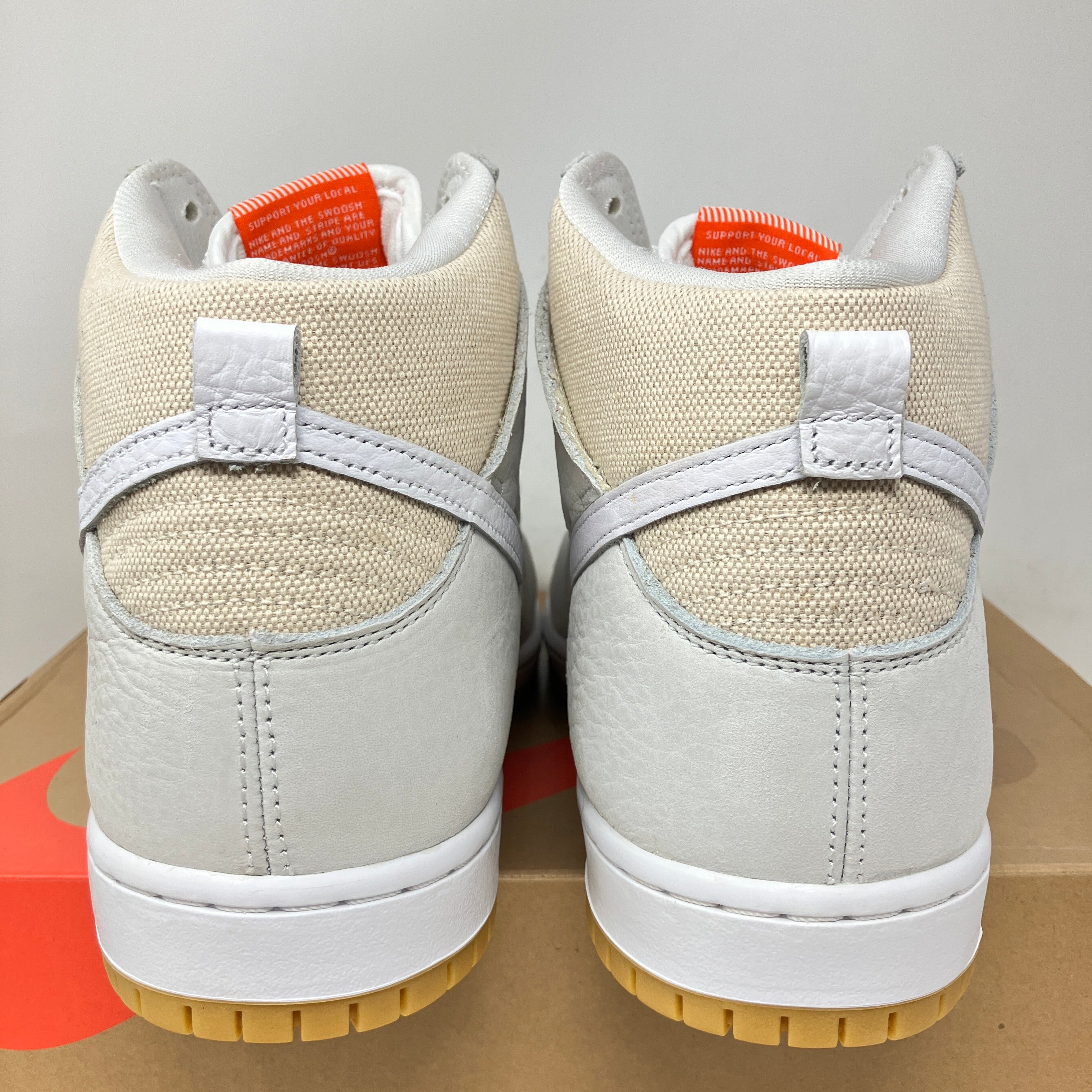 Nike SB Dunk High Pro ISO Orange Label Unbleached Natural