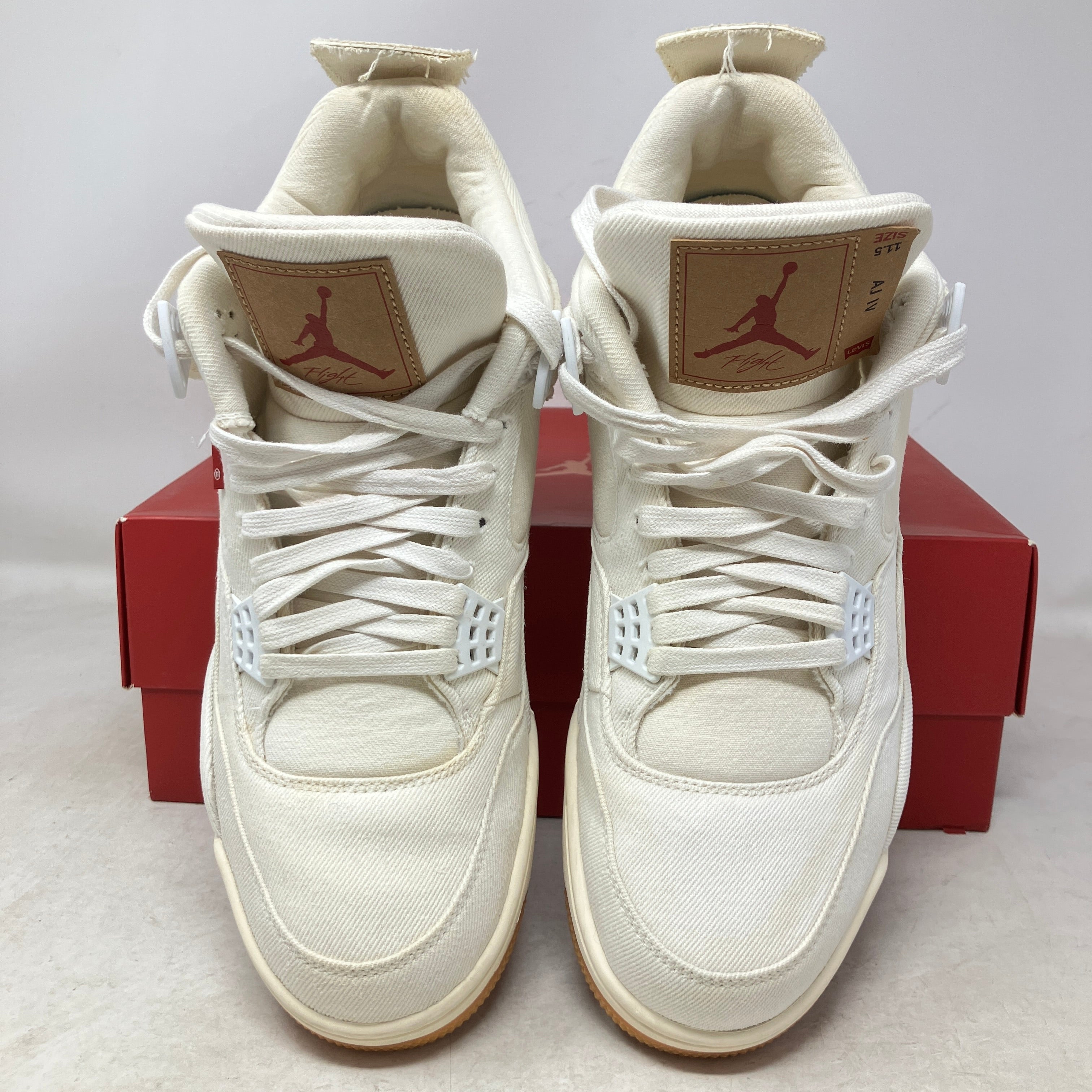 Jordan 4 Retro Levi's White (Blank Tag)