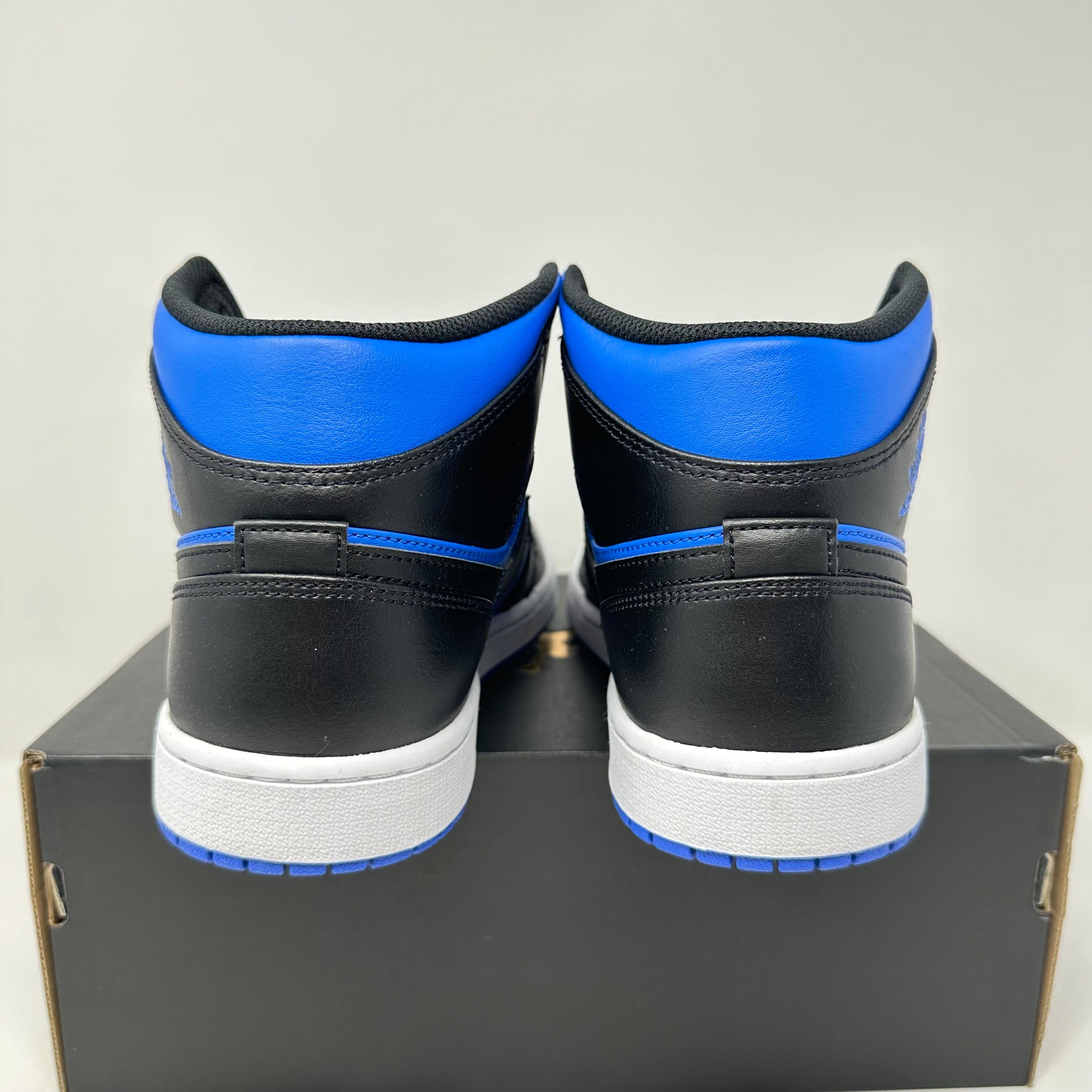 Jordan 1 Mid Black Royal Blue