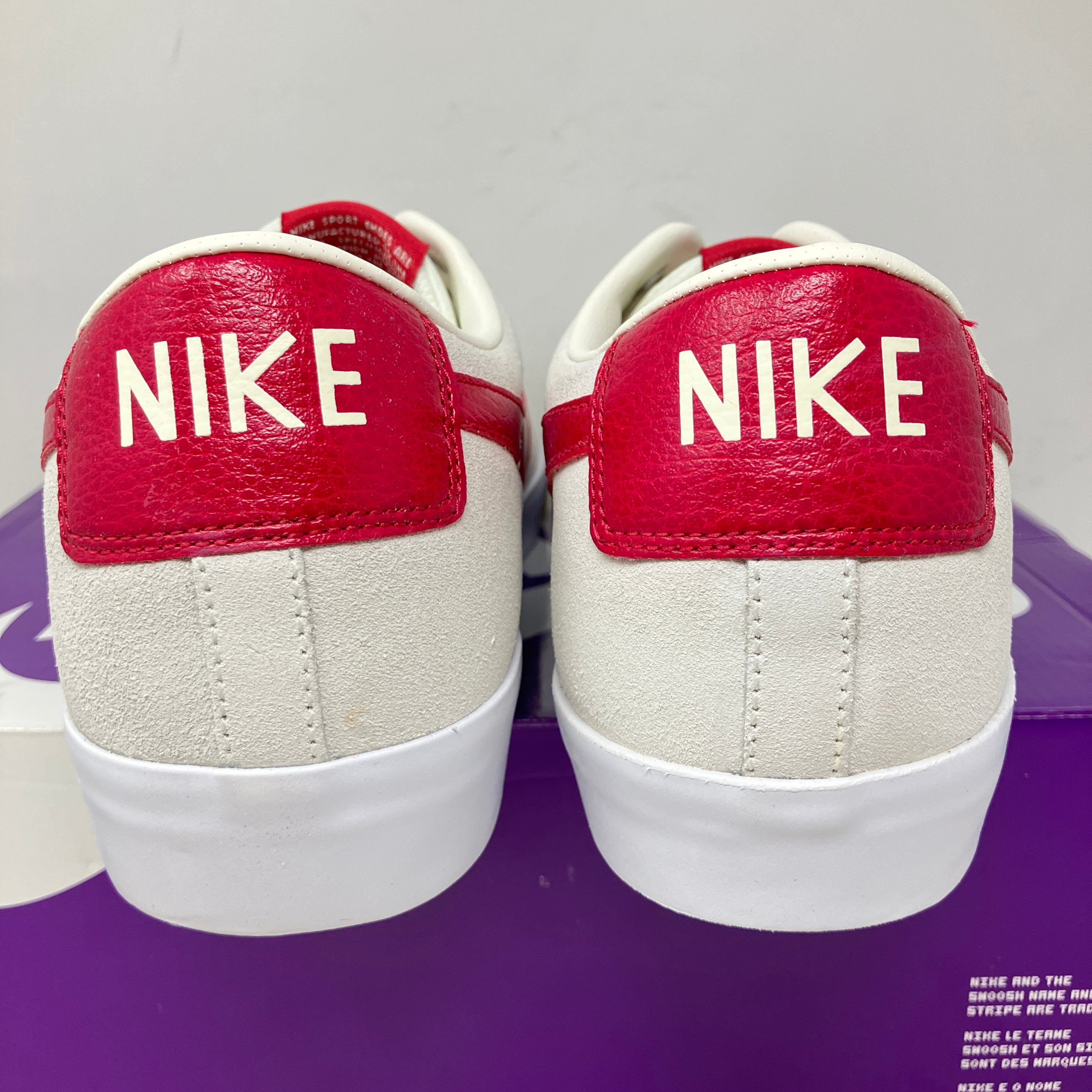 Nike SB Blazer Low GT Sail Cardinal Red