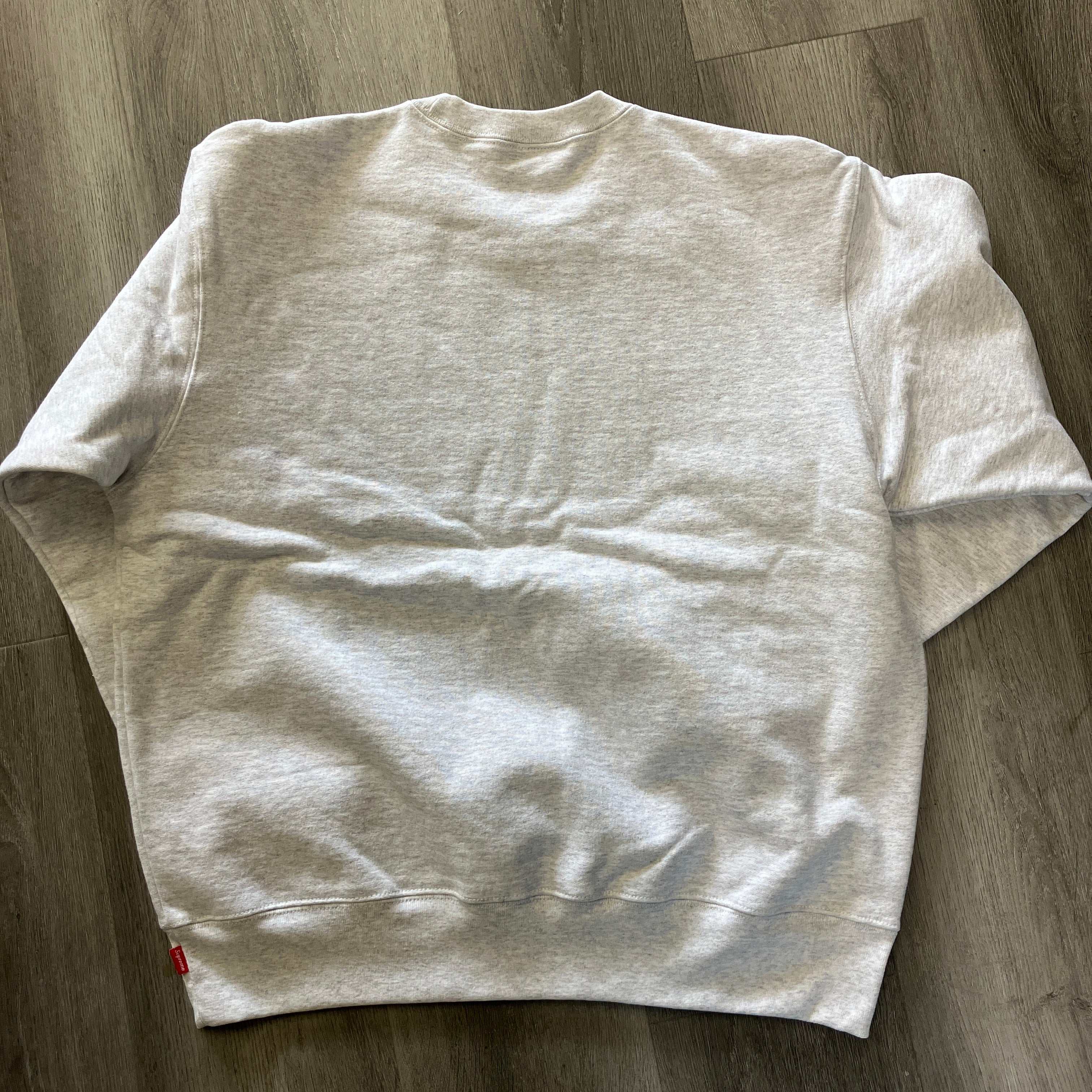 Supreme Futura Logo Crewneck Ash Grey