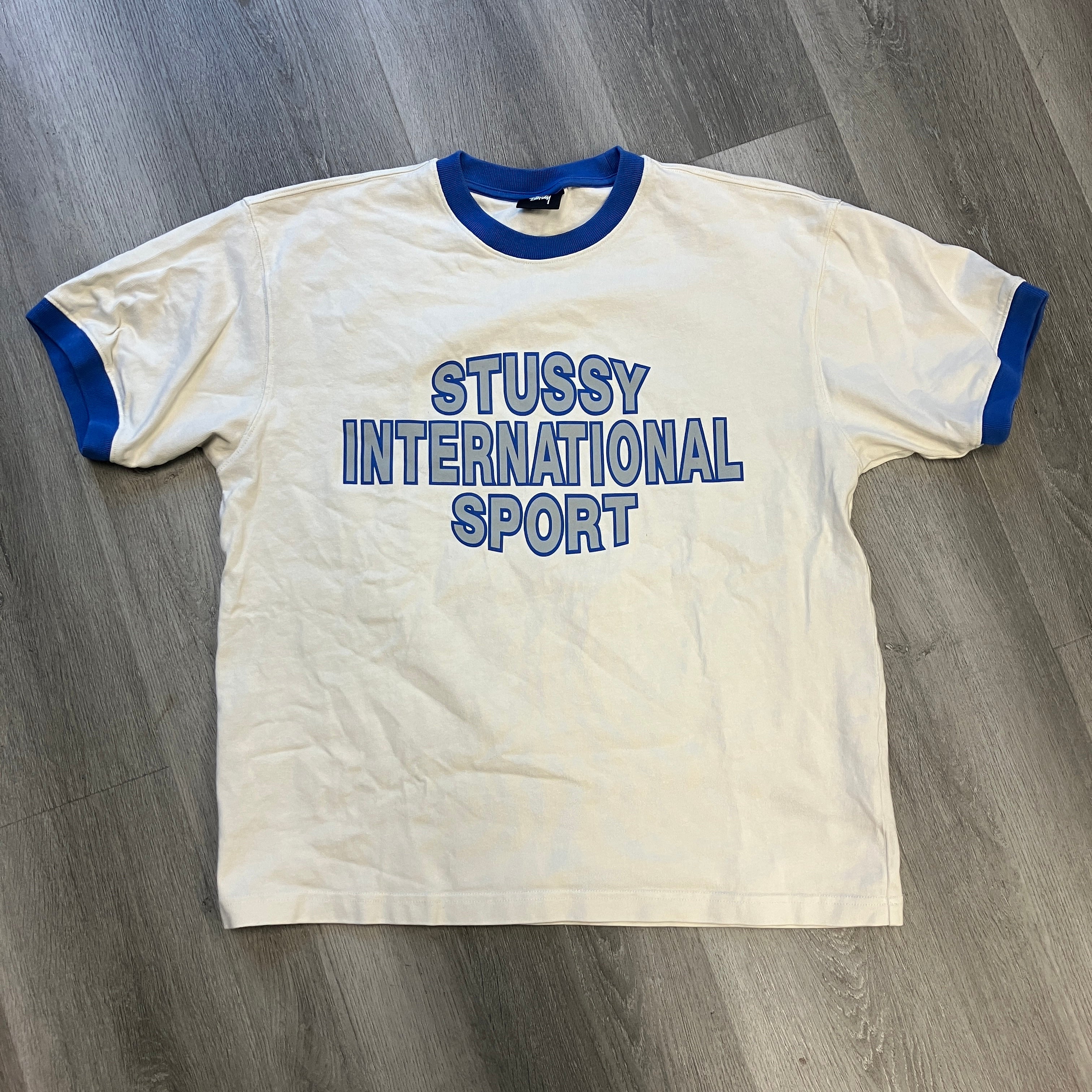Stussy International Sport Ringer Tee White/Blue
