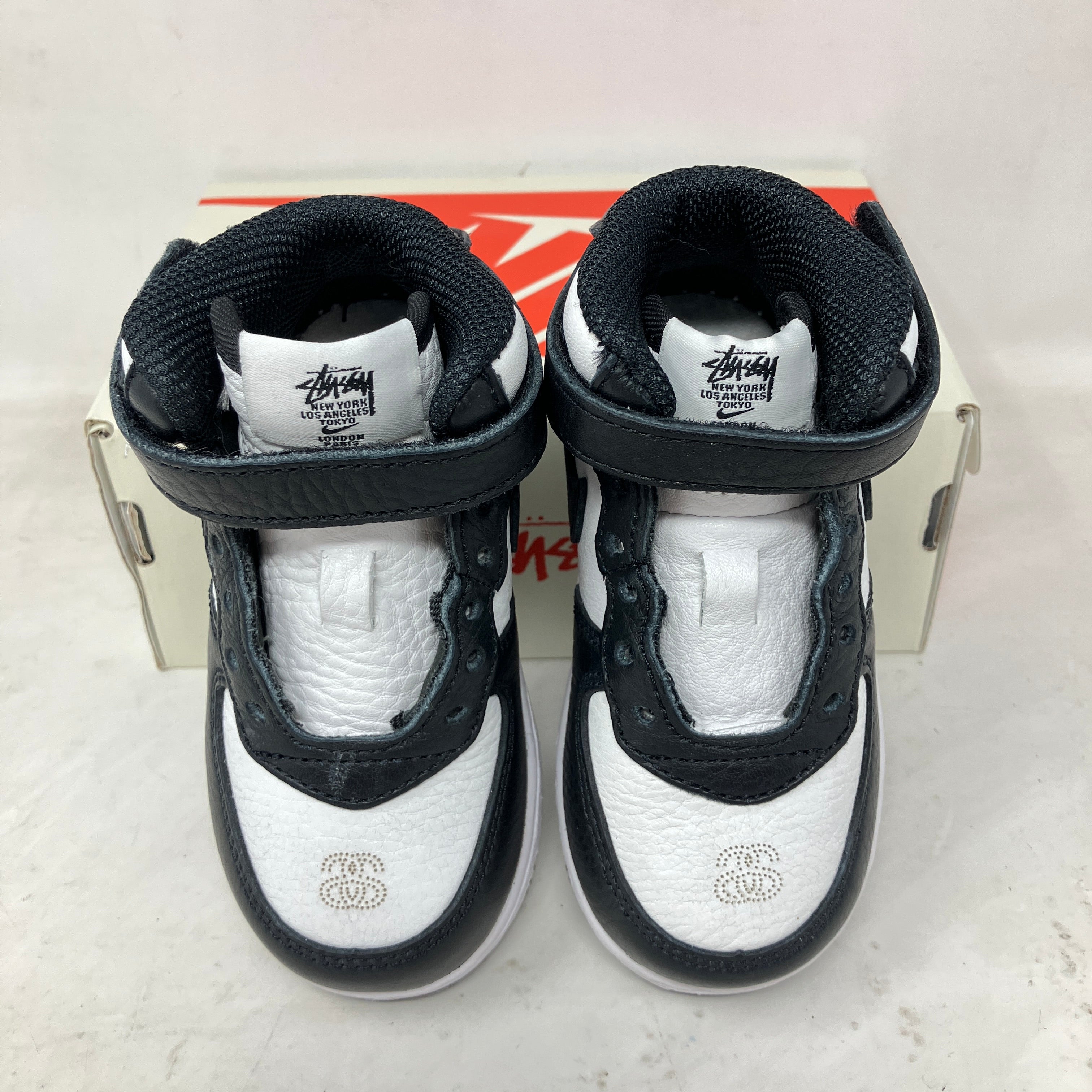 Nike Air Force 1 Mid Stussy Light Bone Black (TD)