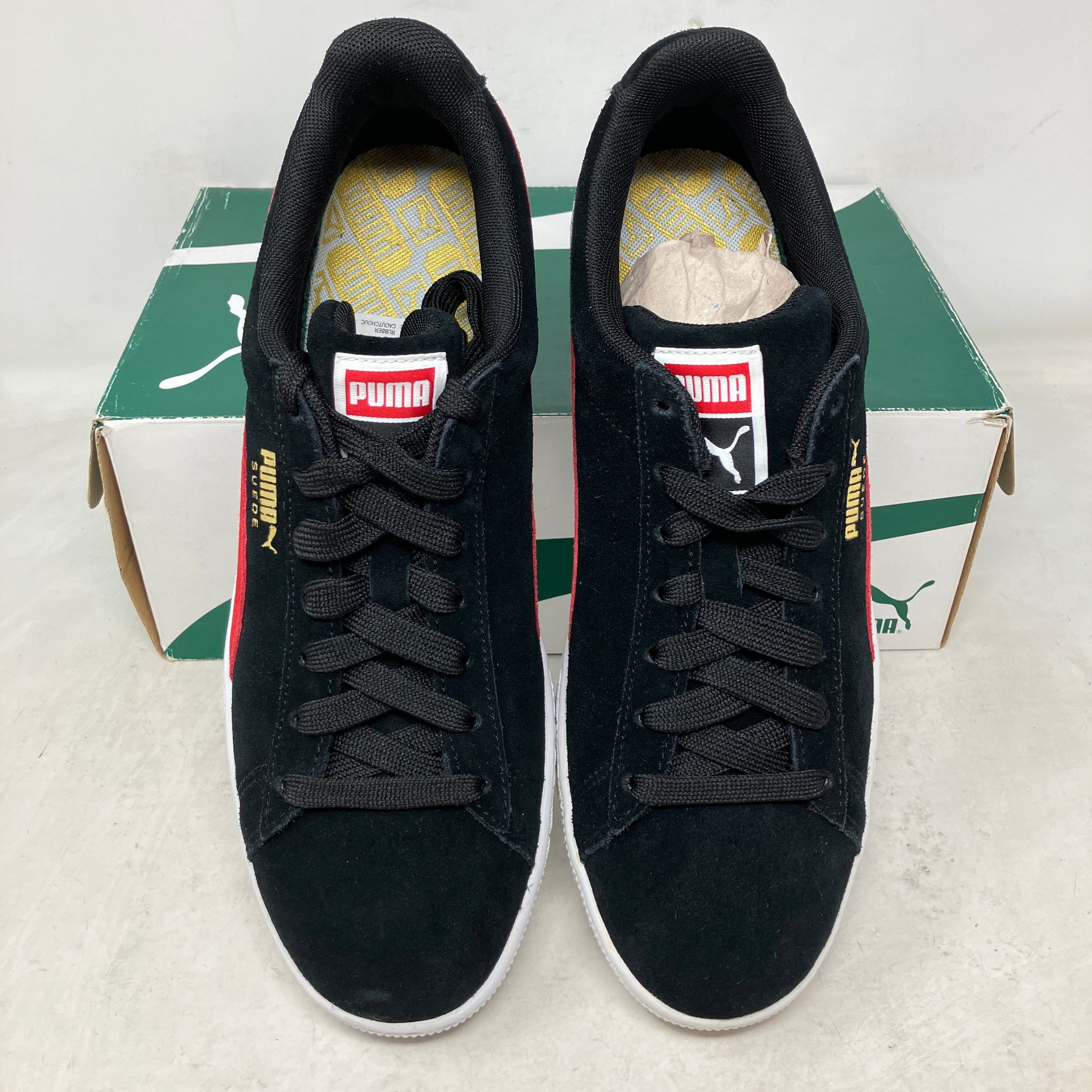 Puma Suede Classic Black White Red