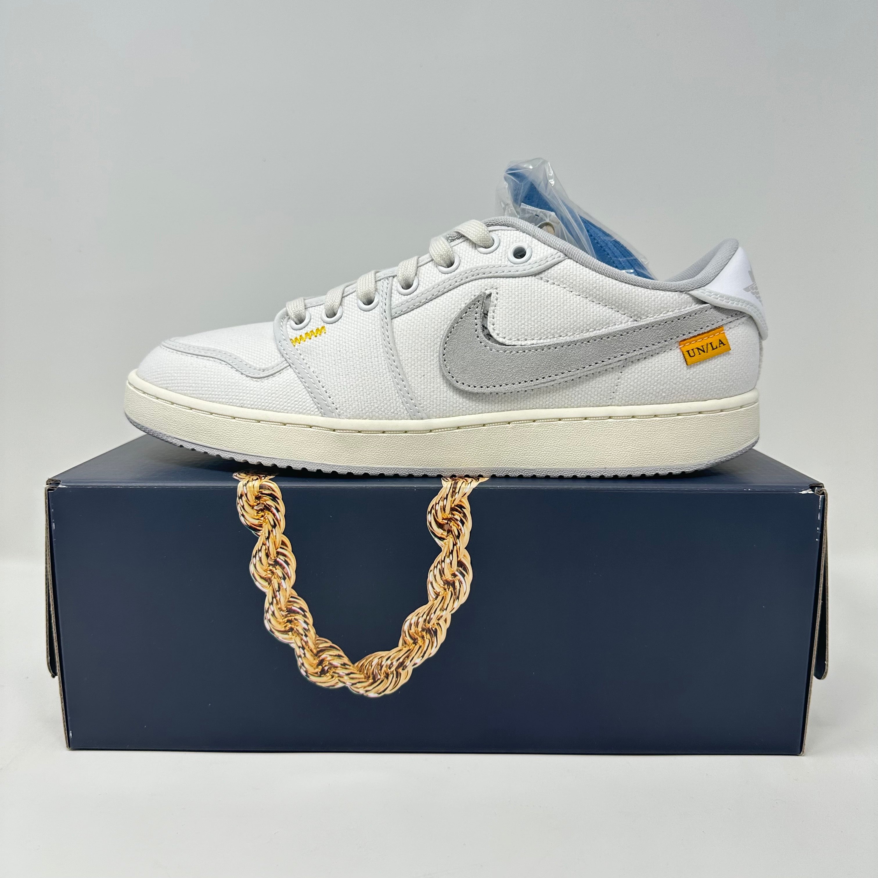 Jordan 1 Retro AJKO Low SP Union White Canvas