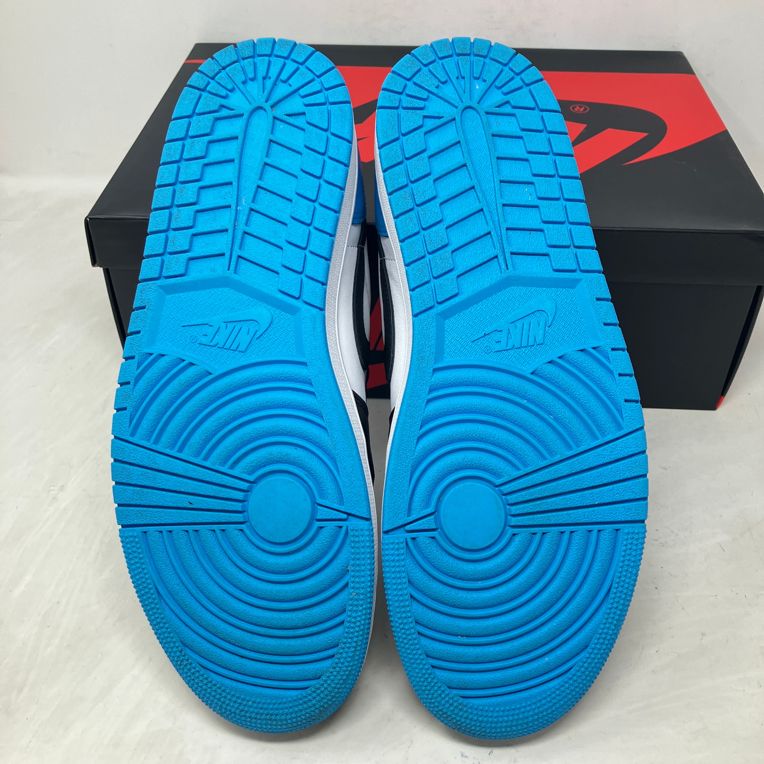 Jordan 1 Retro Low OG Black Dark Powder Blue