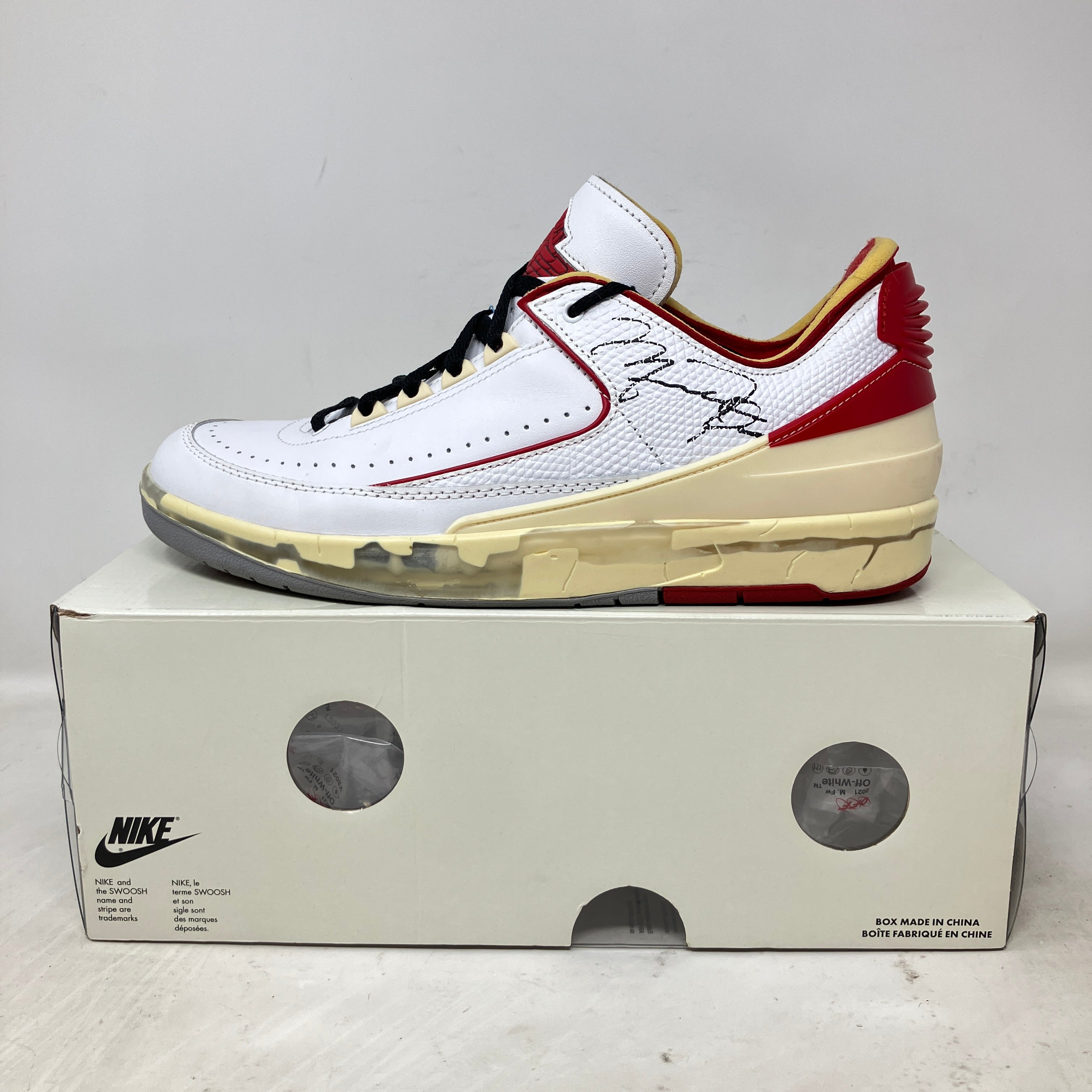 Jordan 2 Retro Low SP Off-White White Red