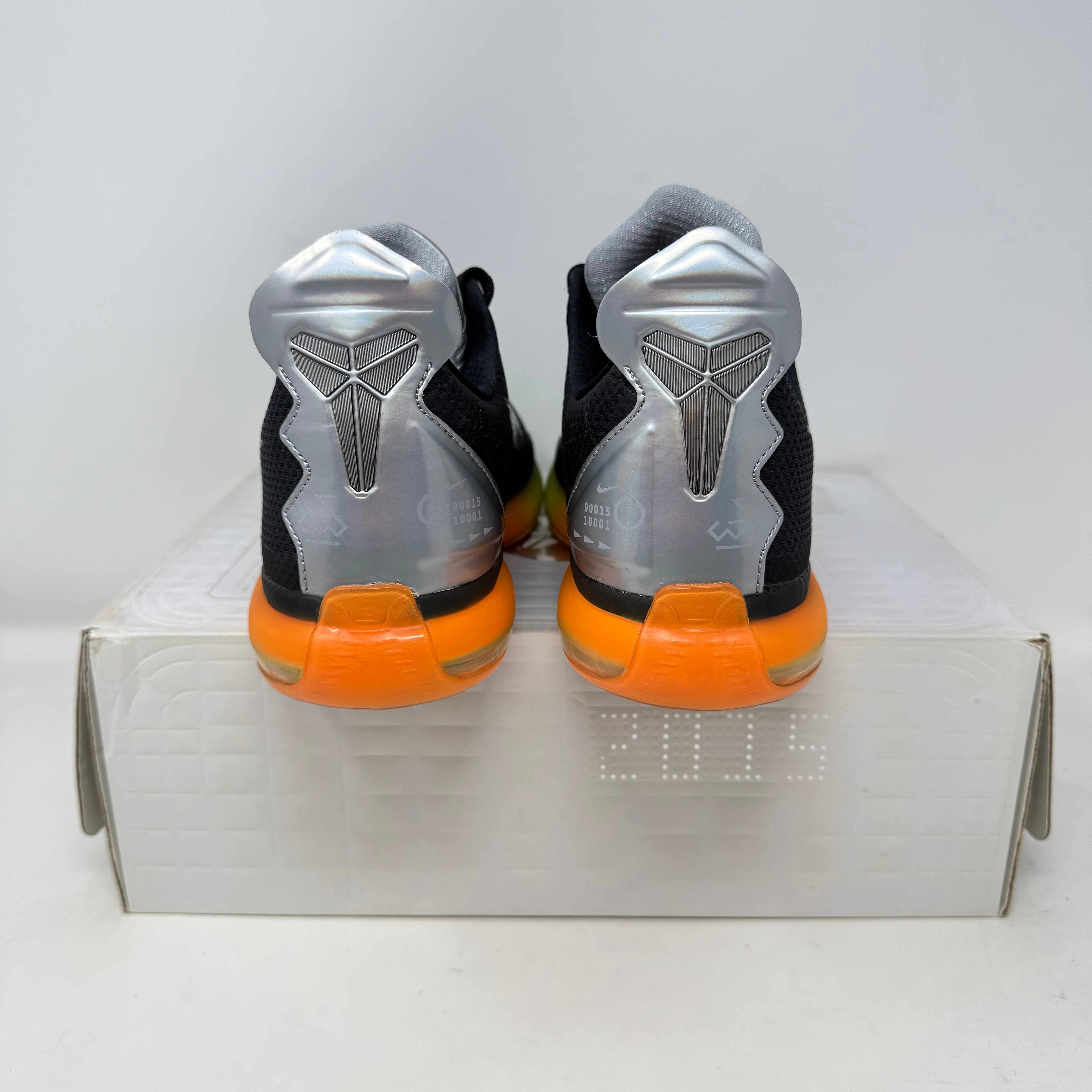 Pre-owned Nike Kobe 10 All-Star sneakers with original accessories on box.