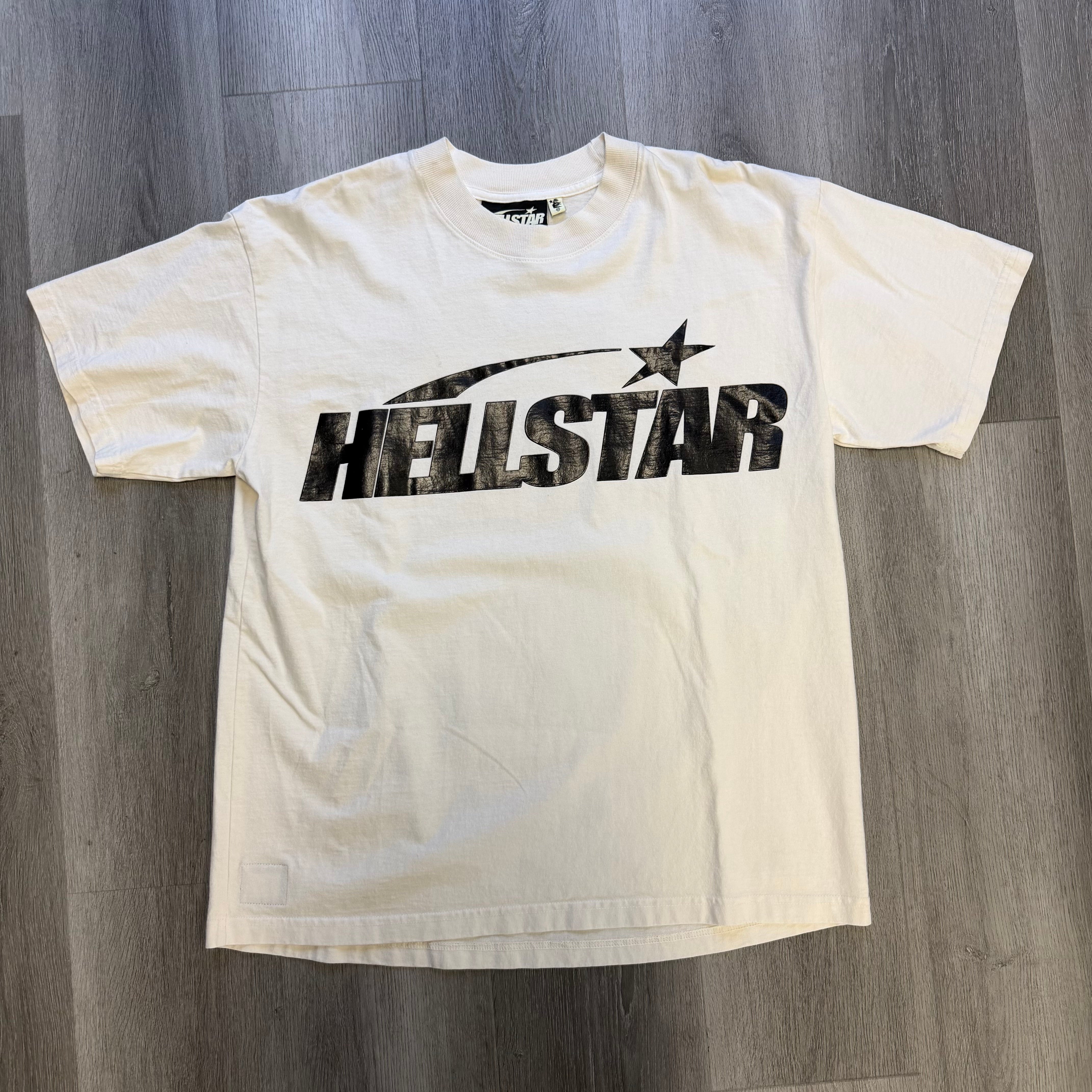 Hellstar Classic T-shirt White/Black (Gel Print) – Hidden Realm