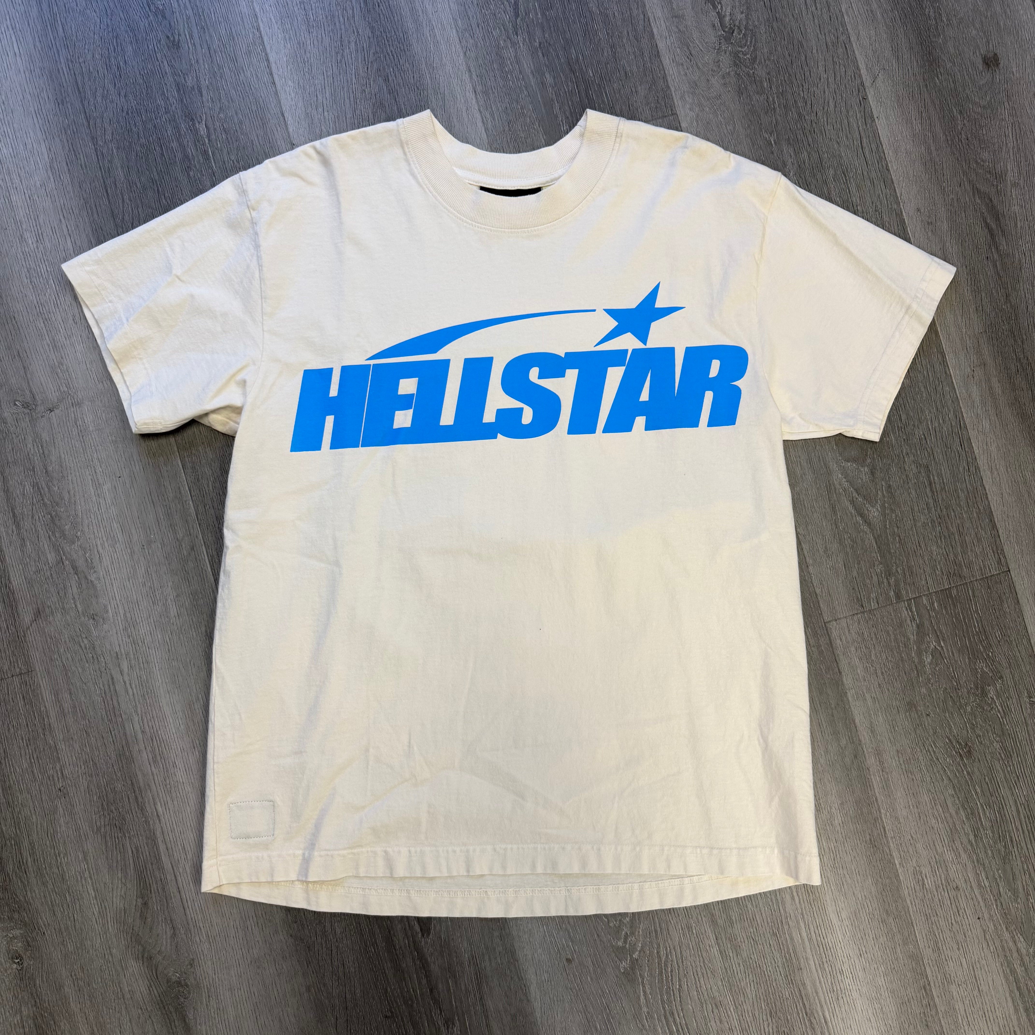 Hellstar Classic T-shirt (Regular Print) White/Blue
