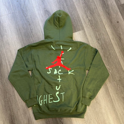 Travis Scott Jordan Cactus Jack Highest Hoodie Olive