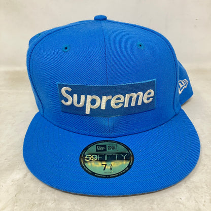Supreme $1M Metallic Box Logo New Era Light Blue