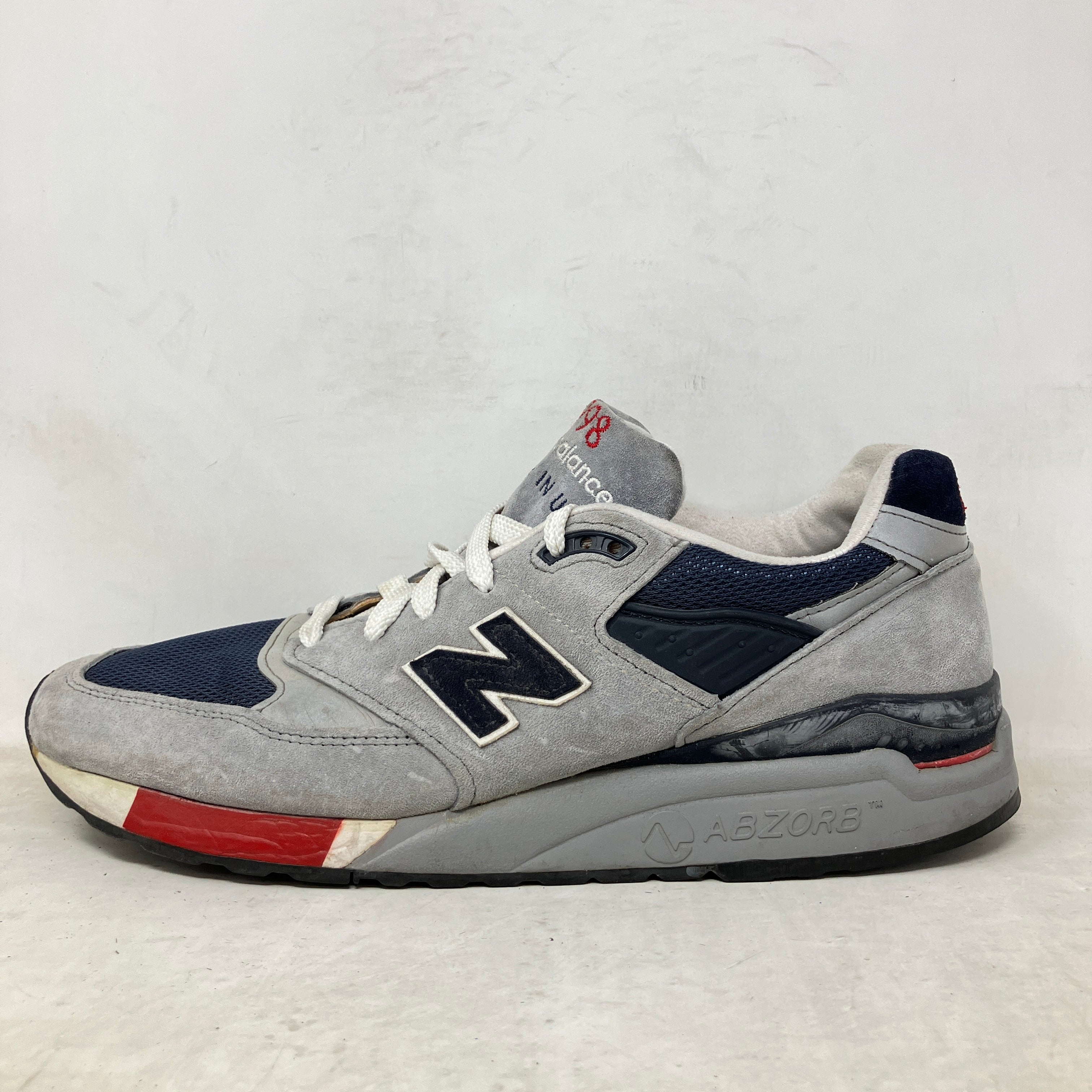 New Balance 998 Grey Navy Red