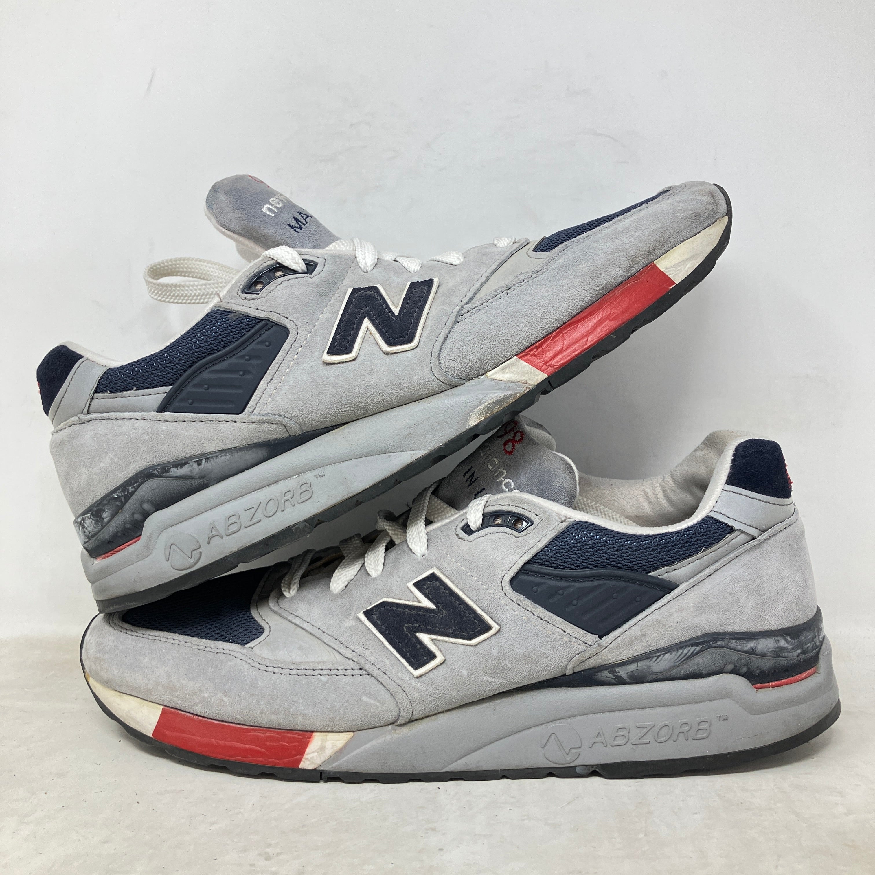New Balance 998 Grey Navy Red