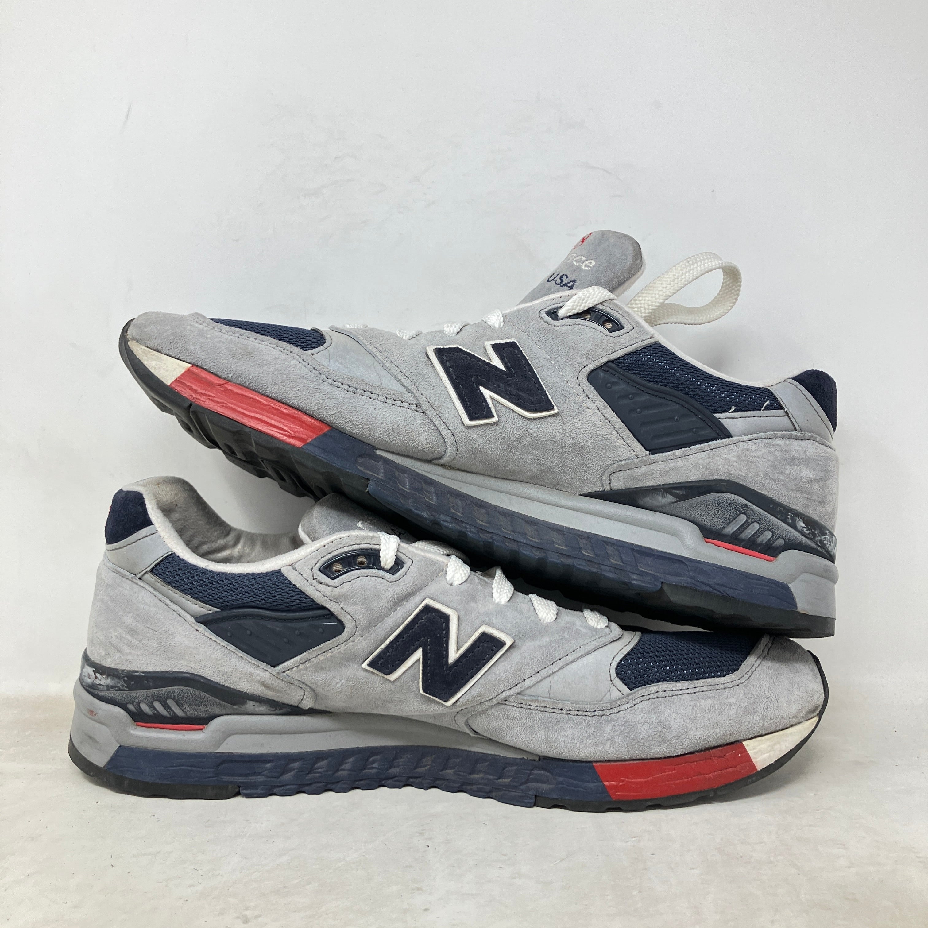 New Balance 998 Grey Navy Red