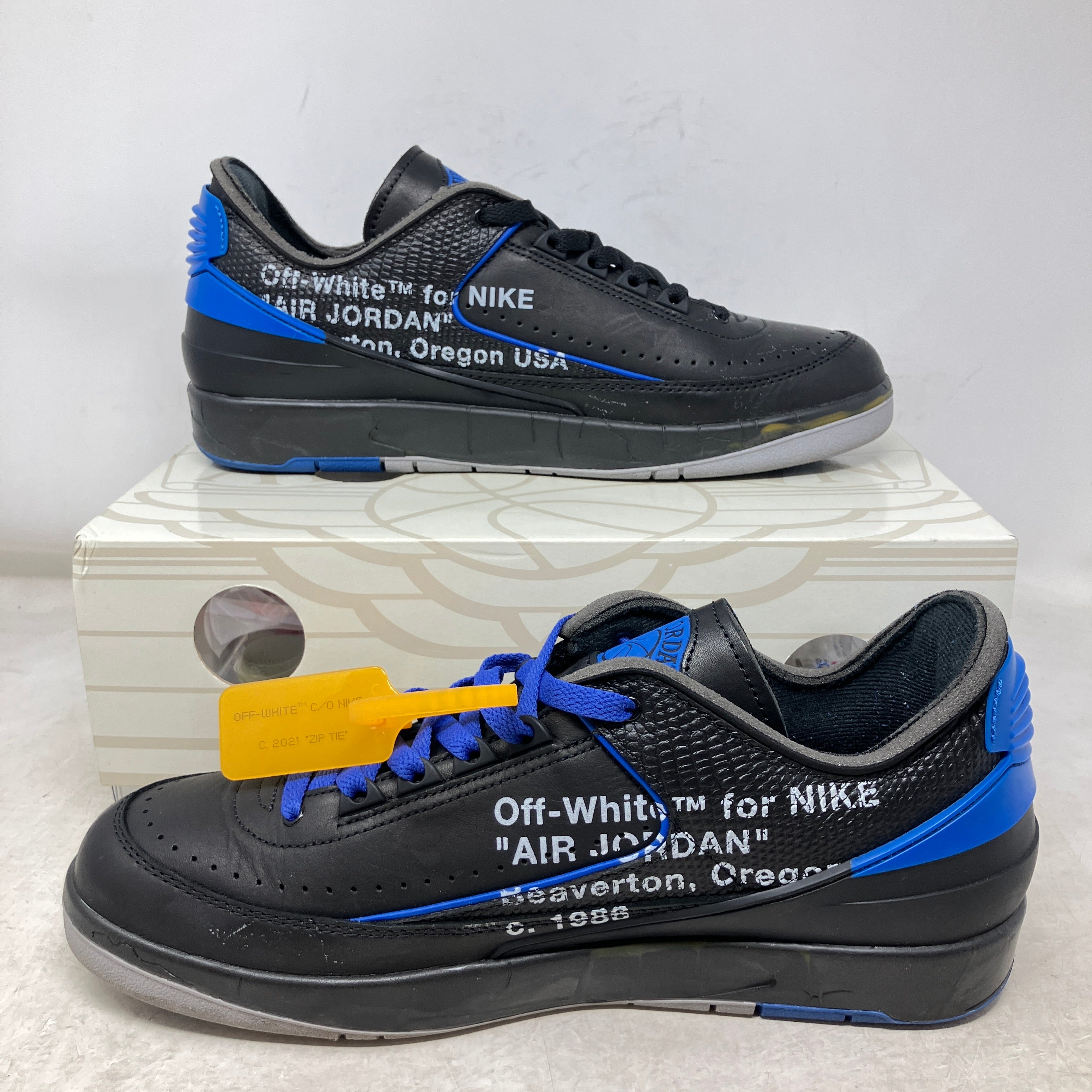 Jordan 2 Retro Low SP Off-White Black Blue