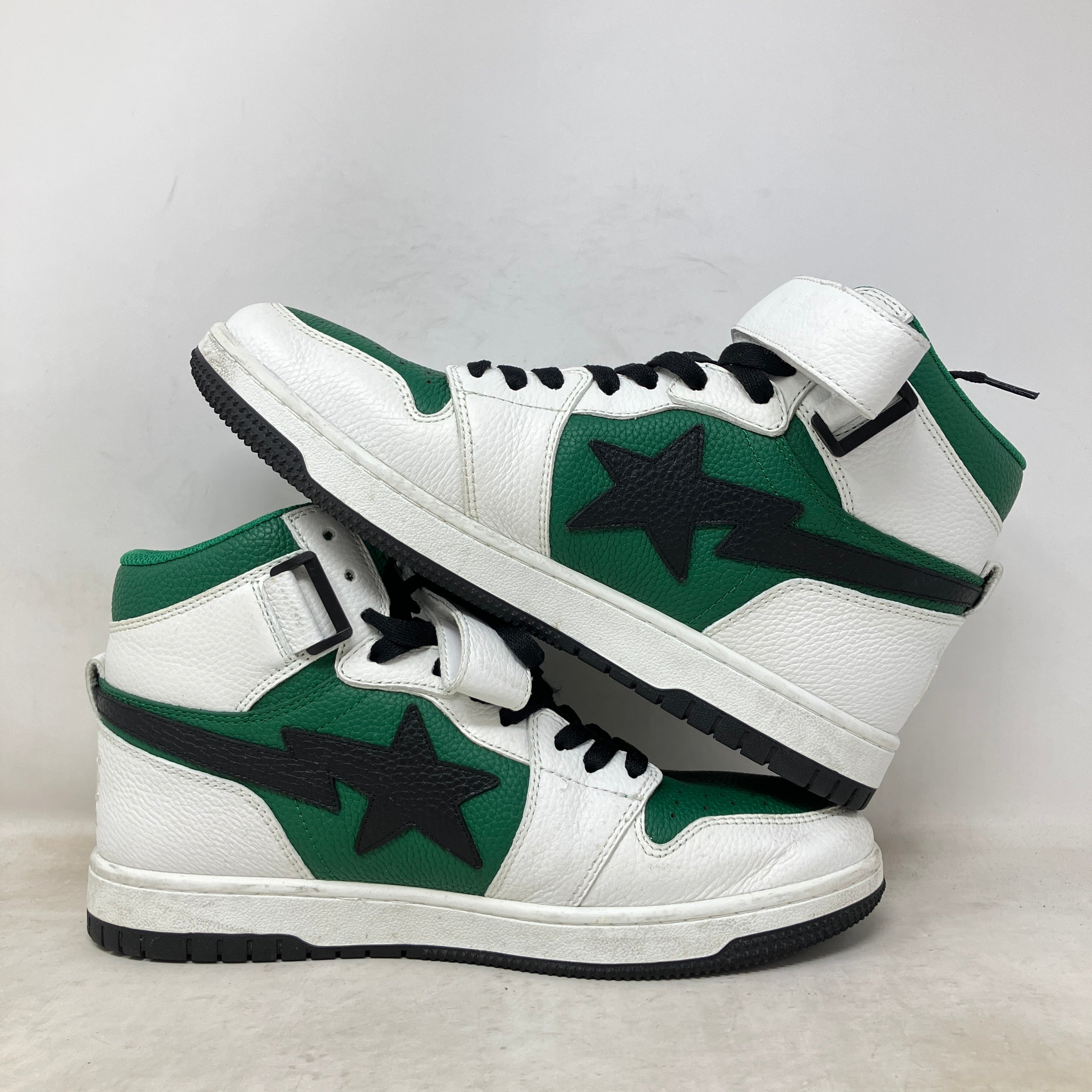 A Bathing Ape Bape SK8 Sta White Green