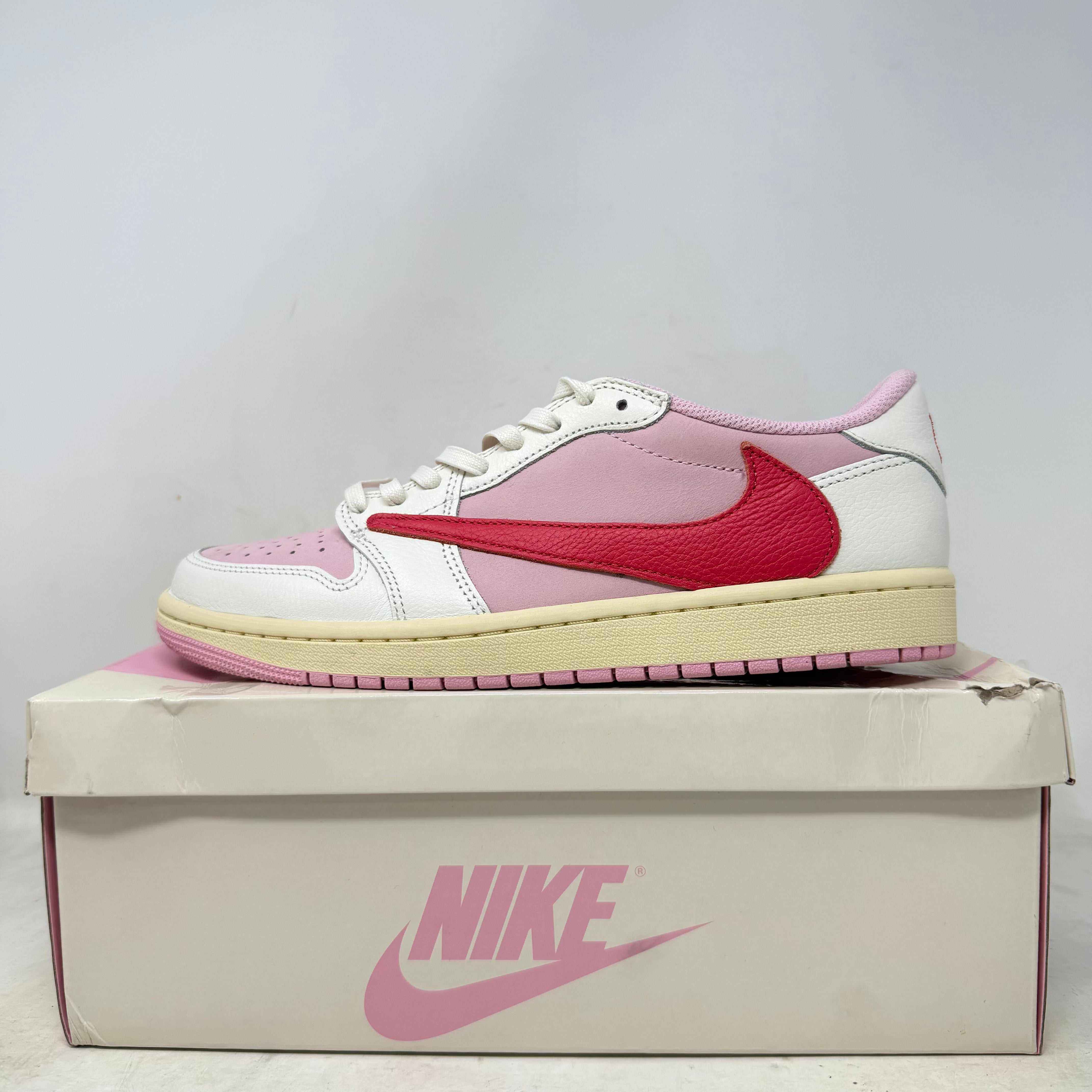Jordan 1 Retro Low OG SP Travis Scott Sail Tropical Pink