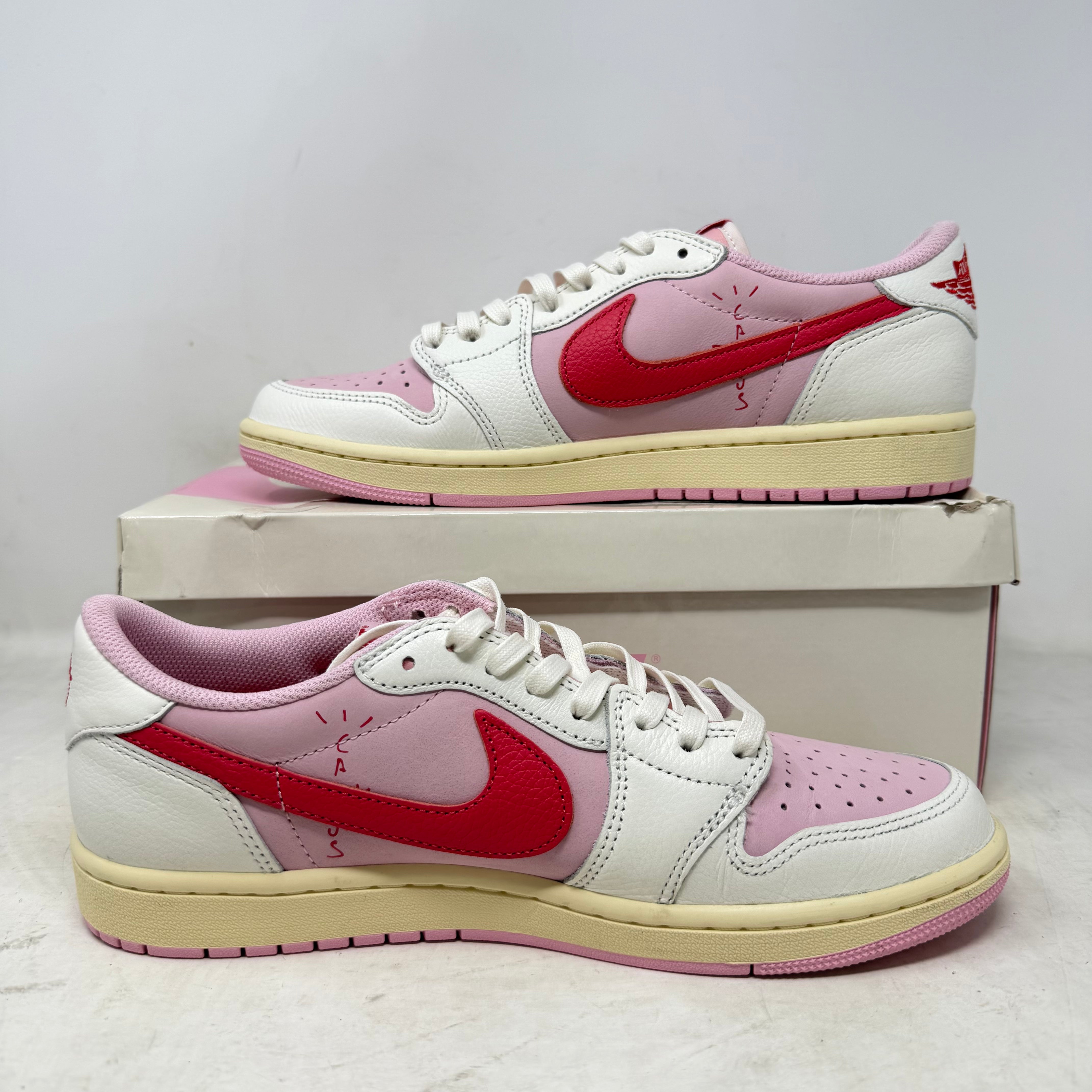 Jordan 1 Retro Low OG SP Travis Scott Sail Tropical Pink