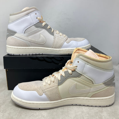 Jordan 1 Mid SE Craft Inside Out White Grey