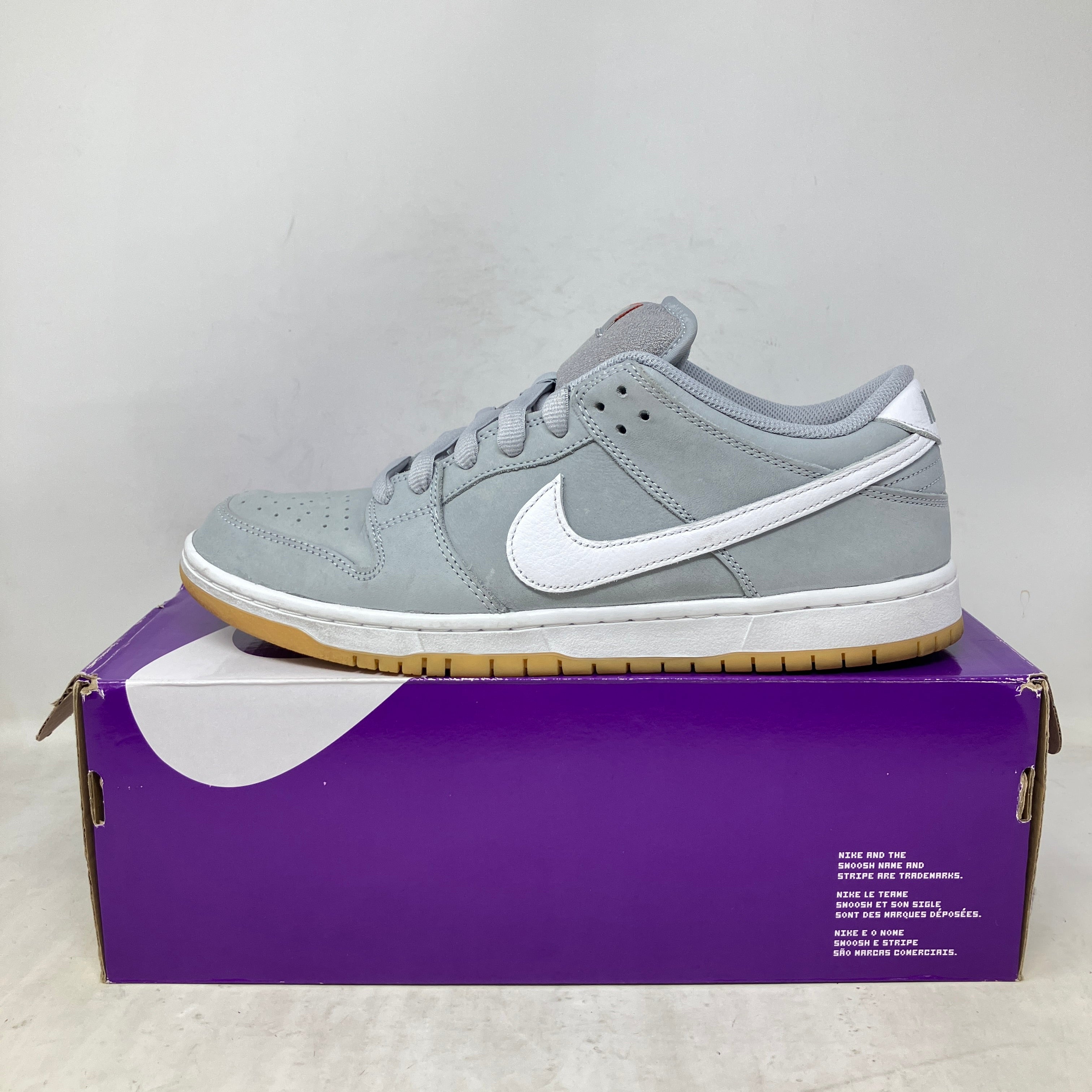 Nike SB Dunk Low Pro ISO Orange Label Wolf Grey Gum