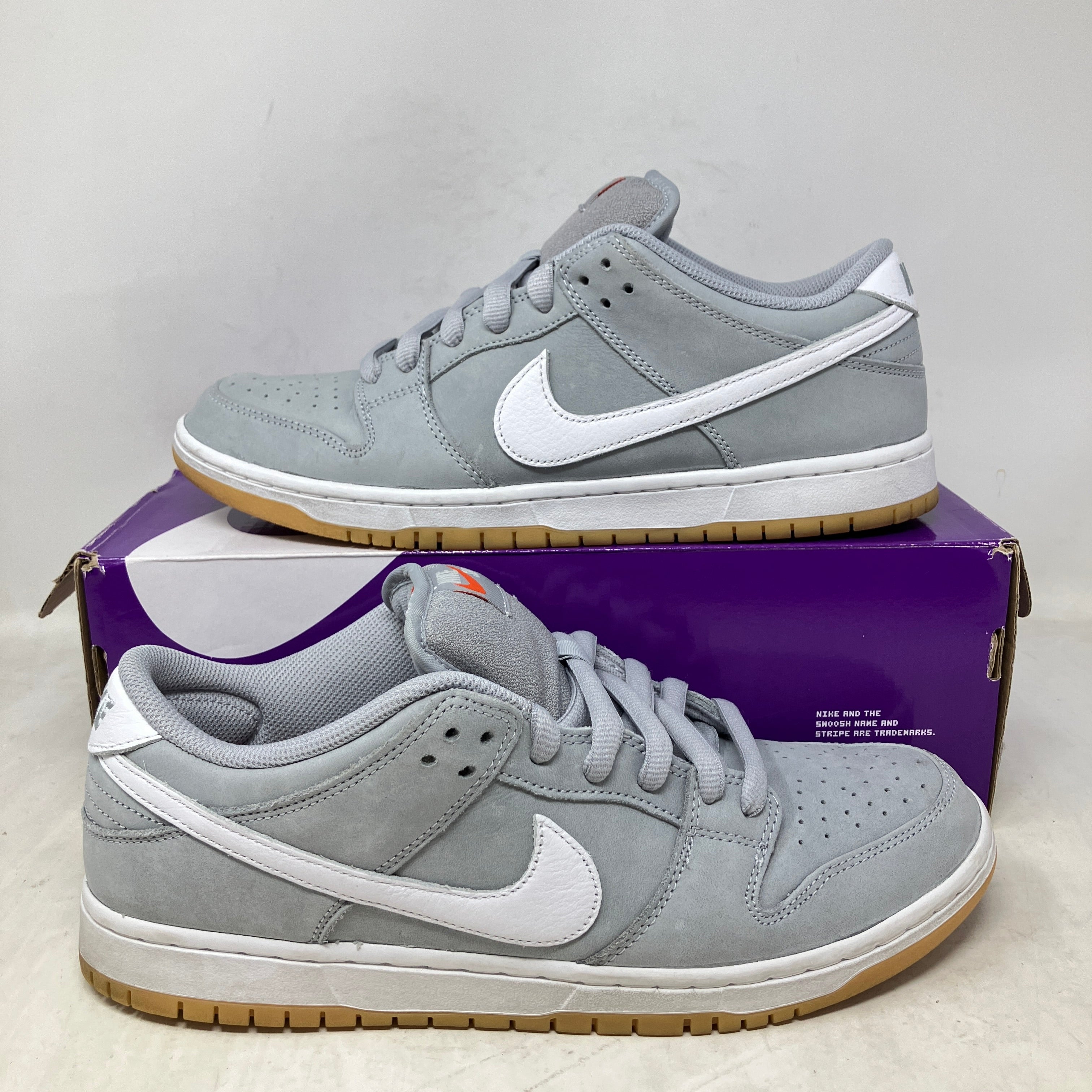 Nike SB Dunk Low Pro ISO Orange Label Wolf Grey Gum