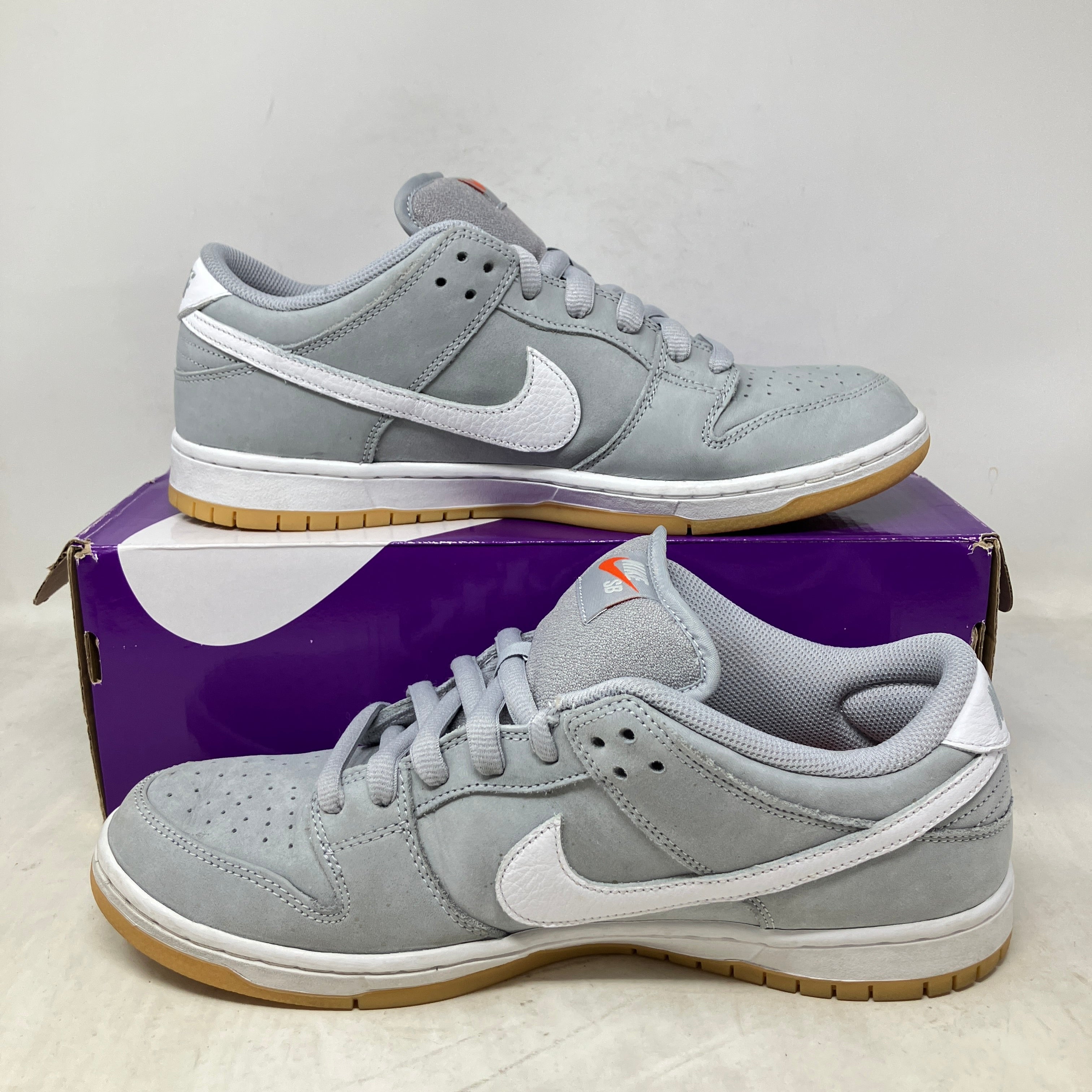Nike SB Dunk Low Pro ISO Orange Label Wolf Grey Gum