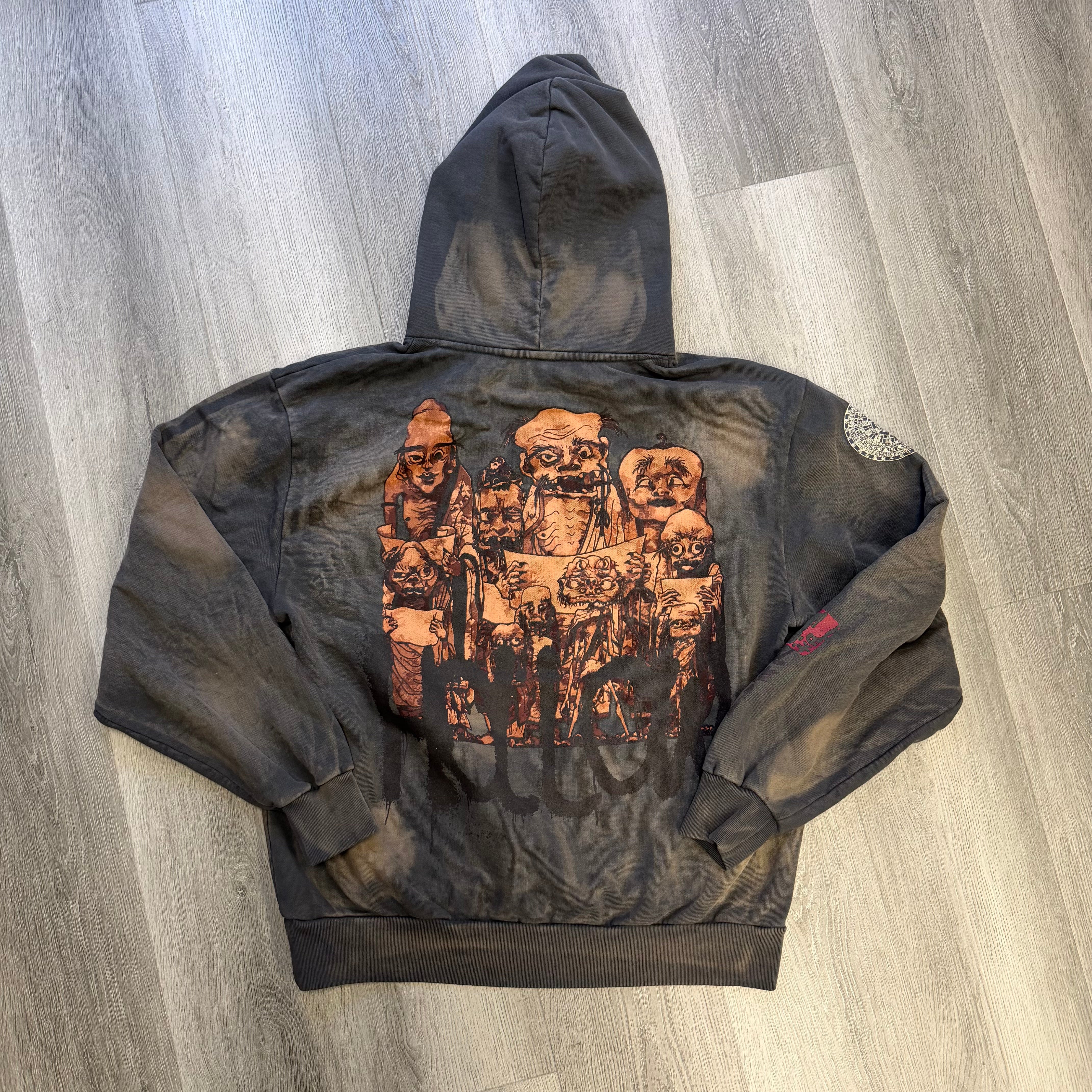 Travis Scott Cactus Jack x Takashi Murakami Hollow Hoodie Brown