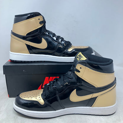Jordan 1 Retro High NRG Patent Gold Toe