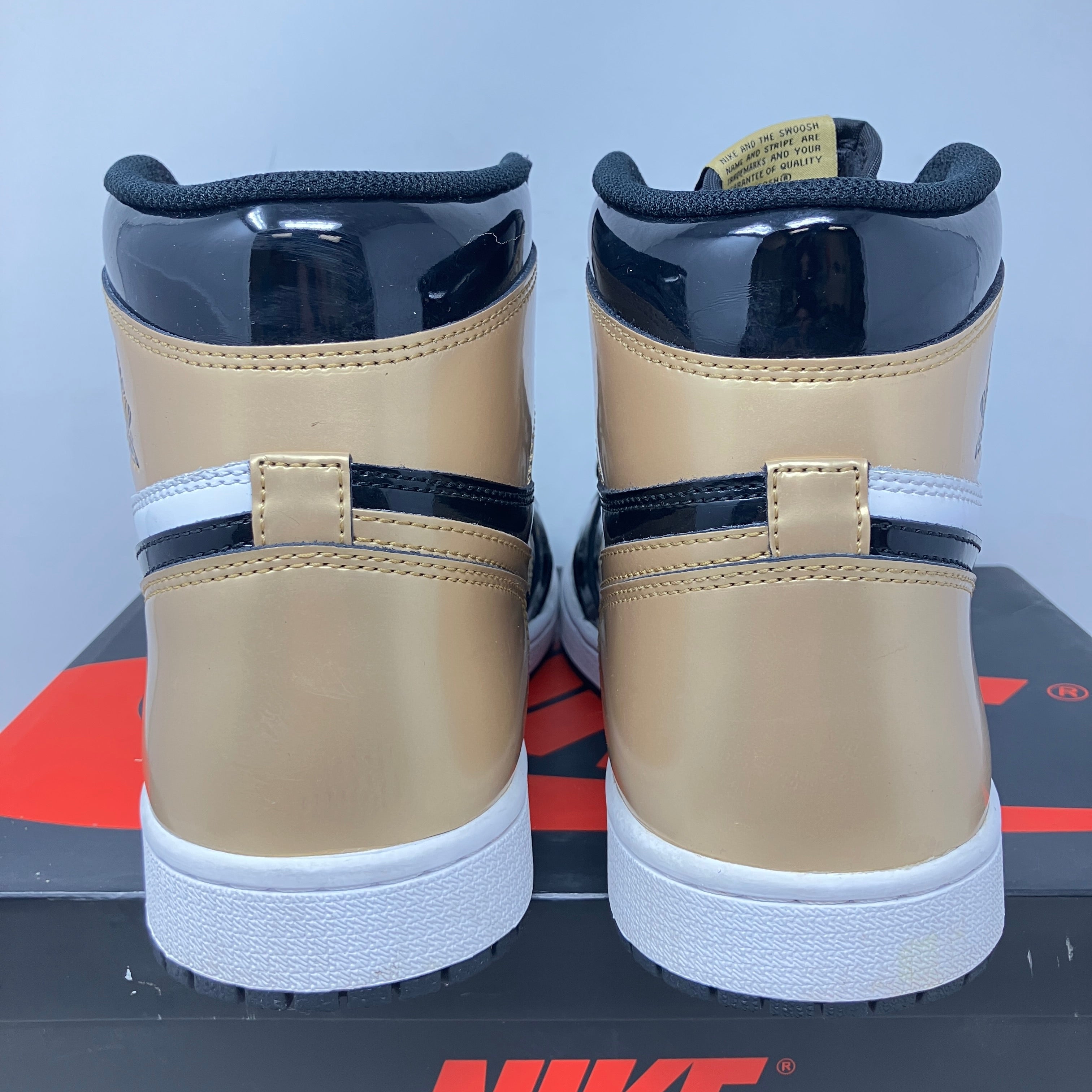 Jordan 1 Retro High NRG Patent Gold Toe