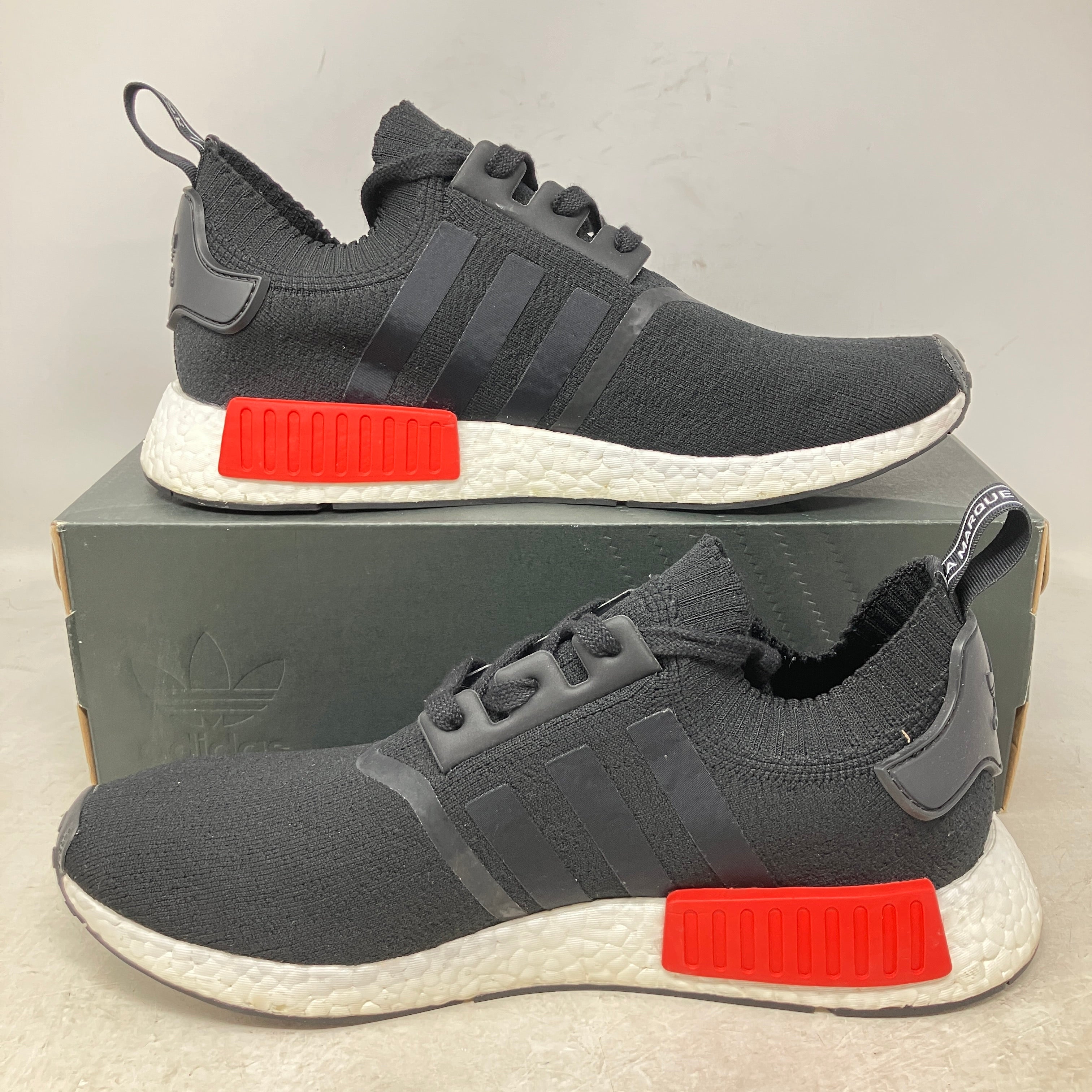 adidas NMD R1 Core Black Lush Red