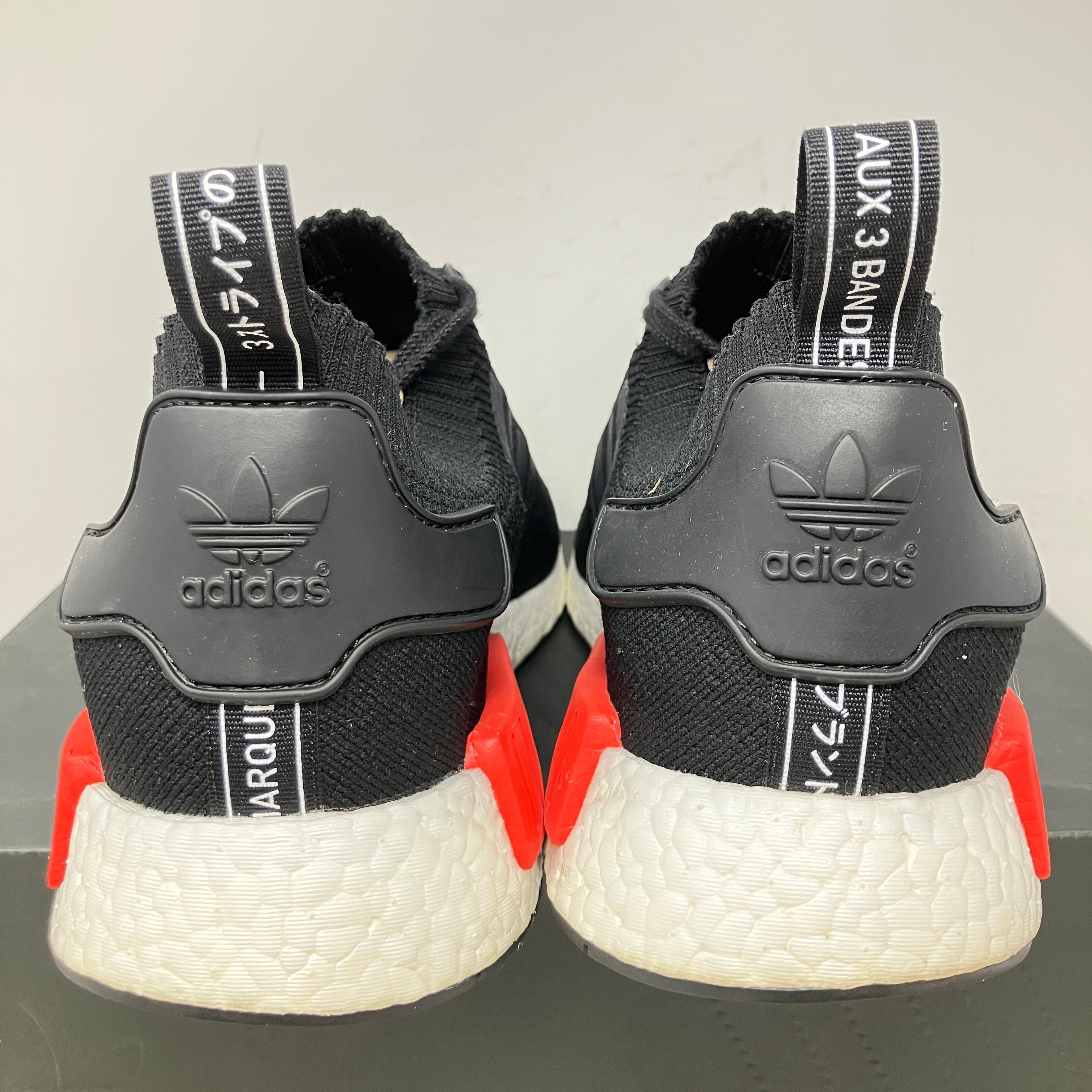 adidas NMD R1 Core Black Lush Red