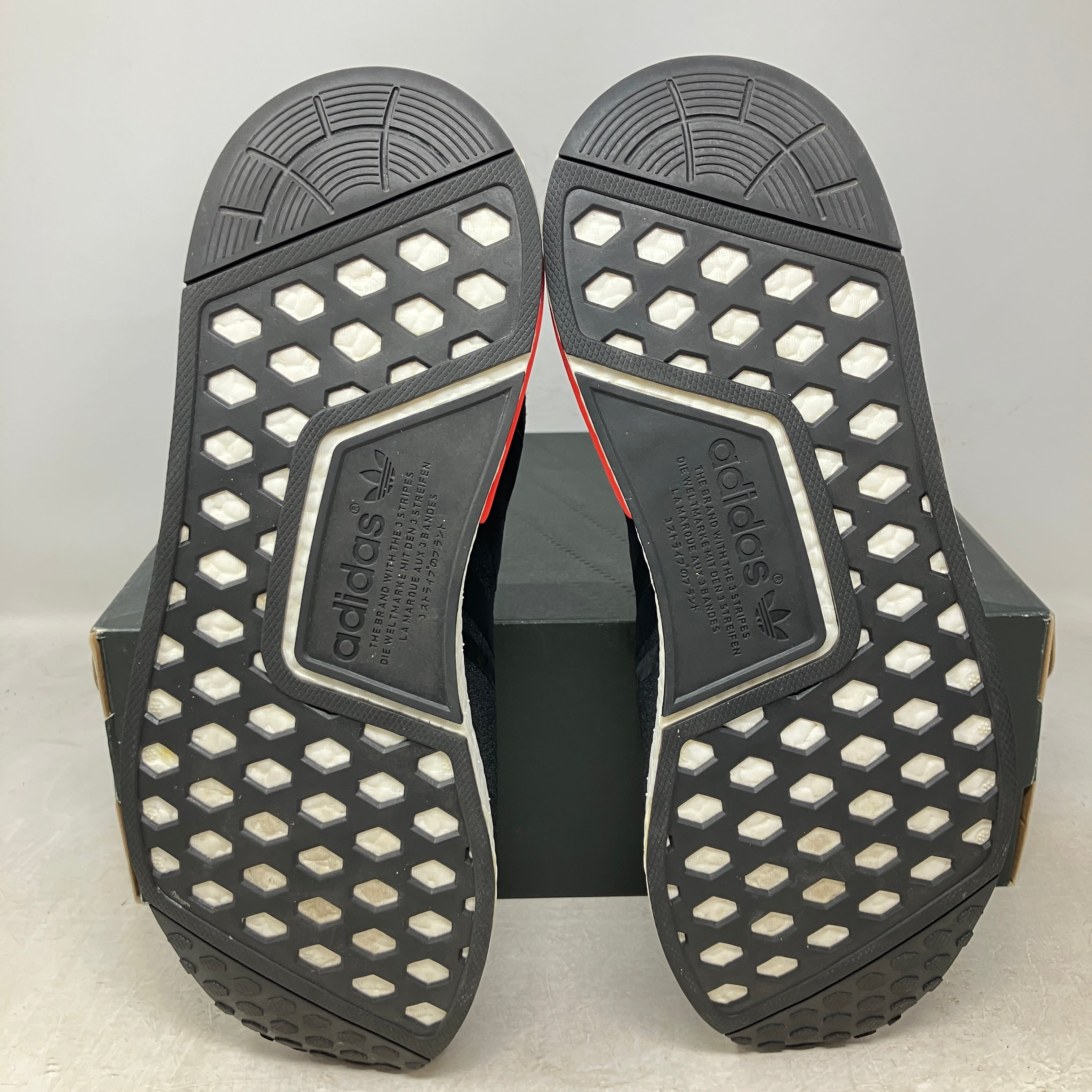adidas NMD R1 Core Black Lush Red