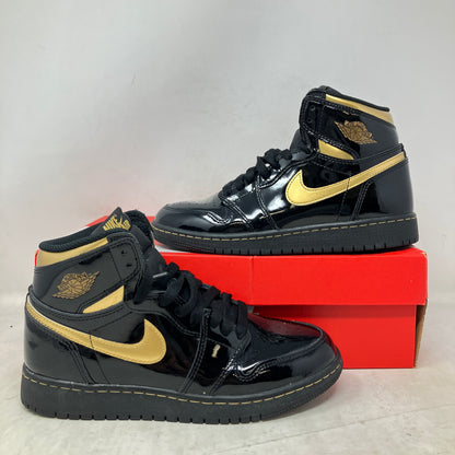 Jordan 1 Retro High Black Metallic Gold (2020) (GS)