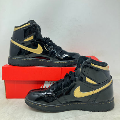 Jordan 1 Retro High Black Metallic Gold (2020) (GS)