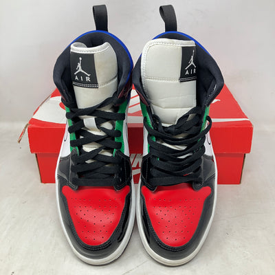 Jordan 1 Mid SE Black White Multi-Color (Women's)