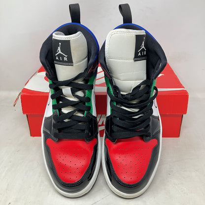 Jordan 1 Mid SE Black White Multi-Color (Women's)