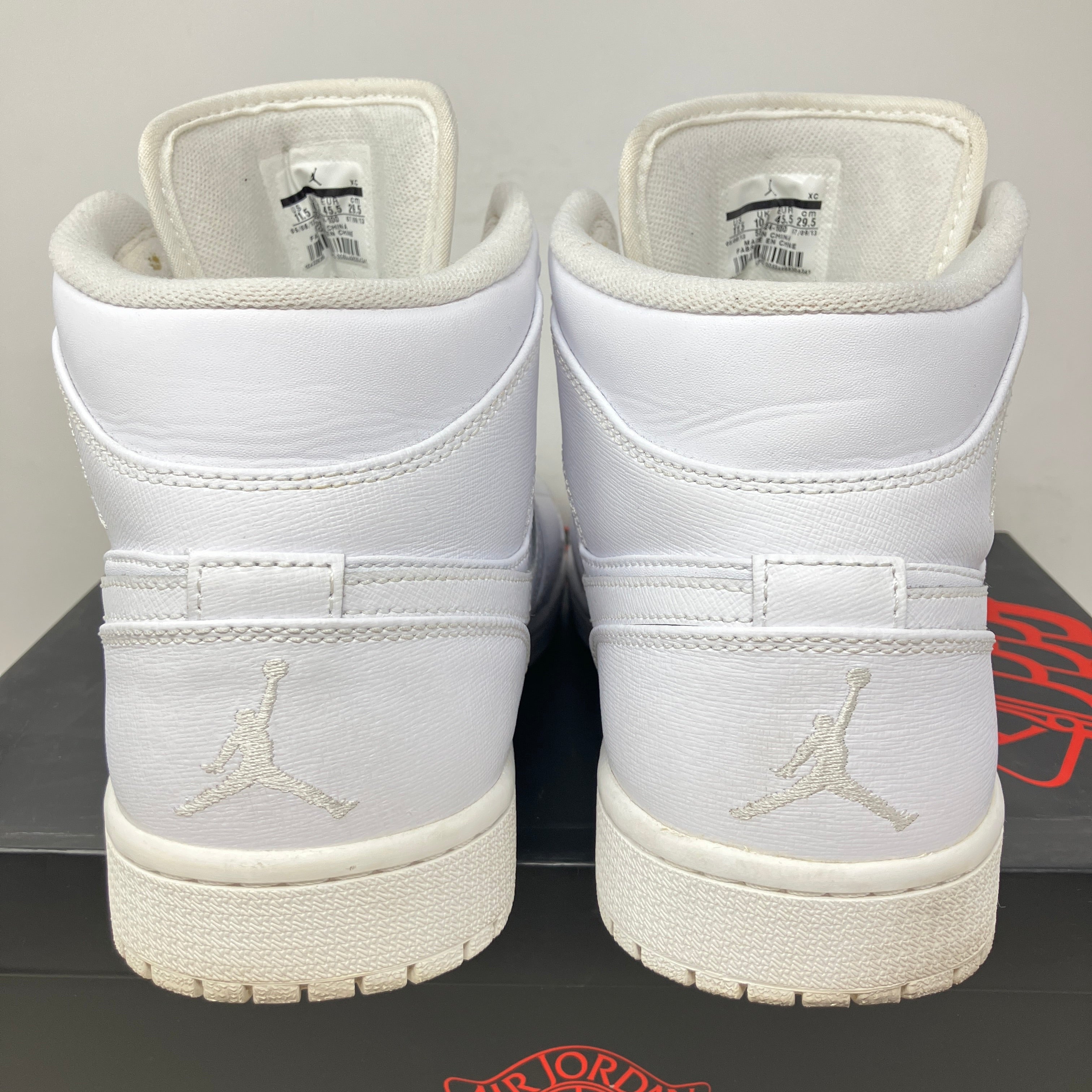 Jordan 1 Mid Triple White (2018)