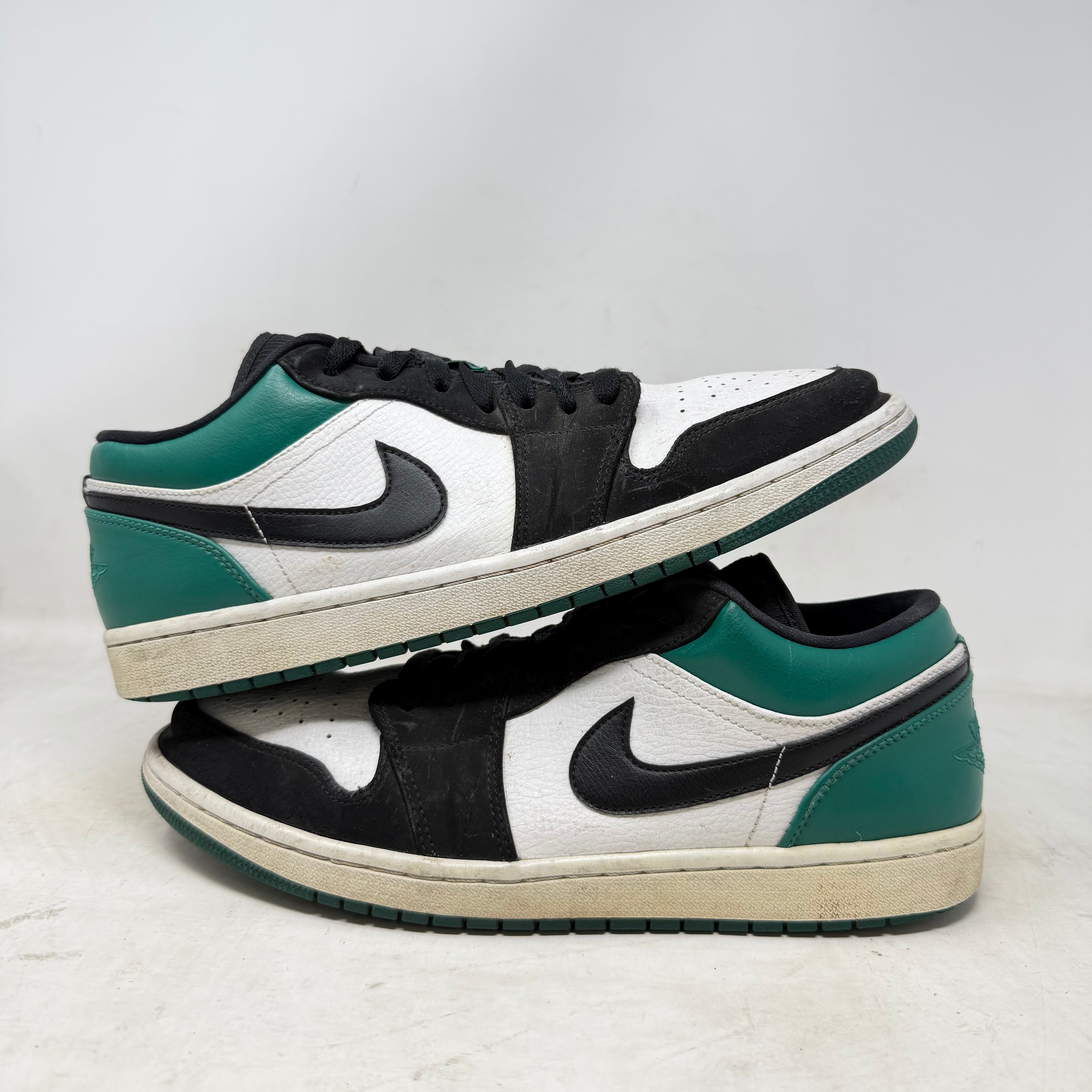 Jordan 1 Low White Black Mystic Green