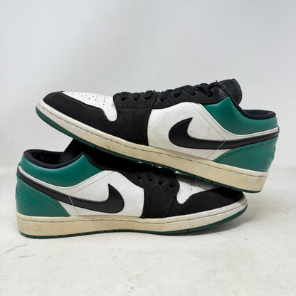 Jordan 1 Low White Black Mystic Green