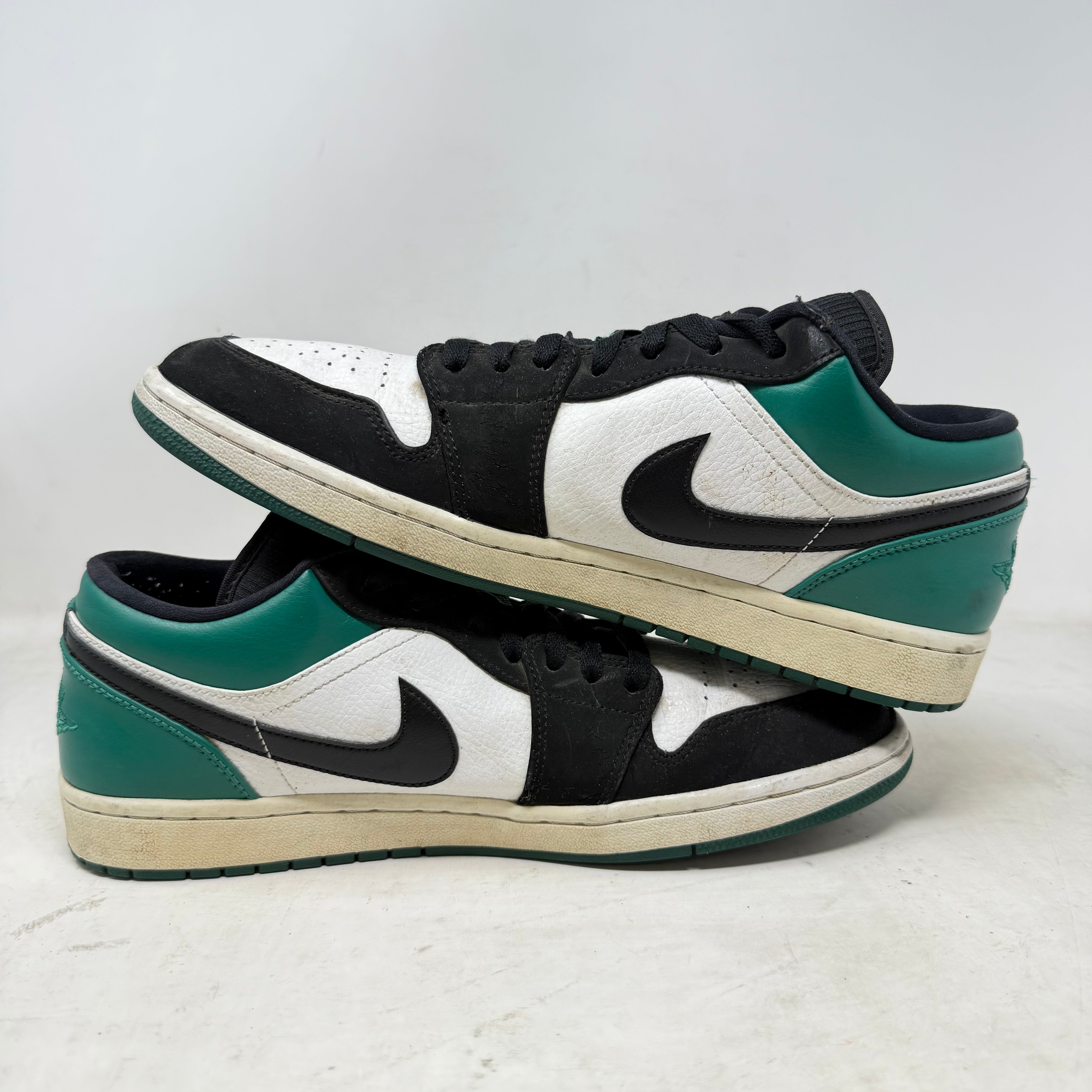 Jordan 1 Low White Black Mystic Green